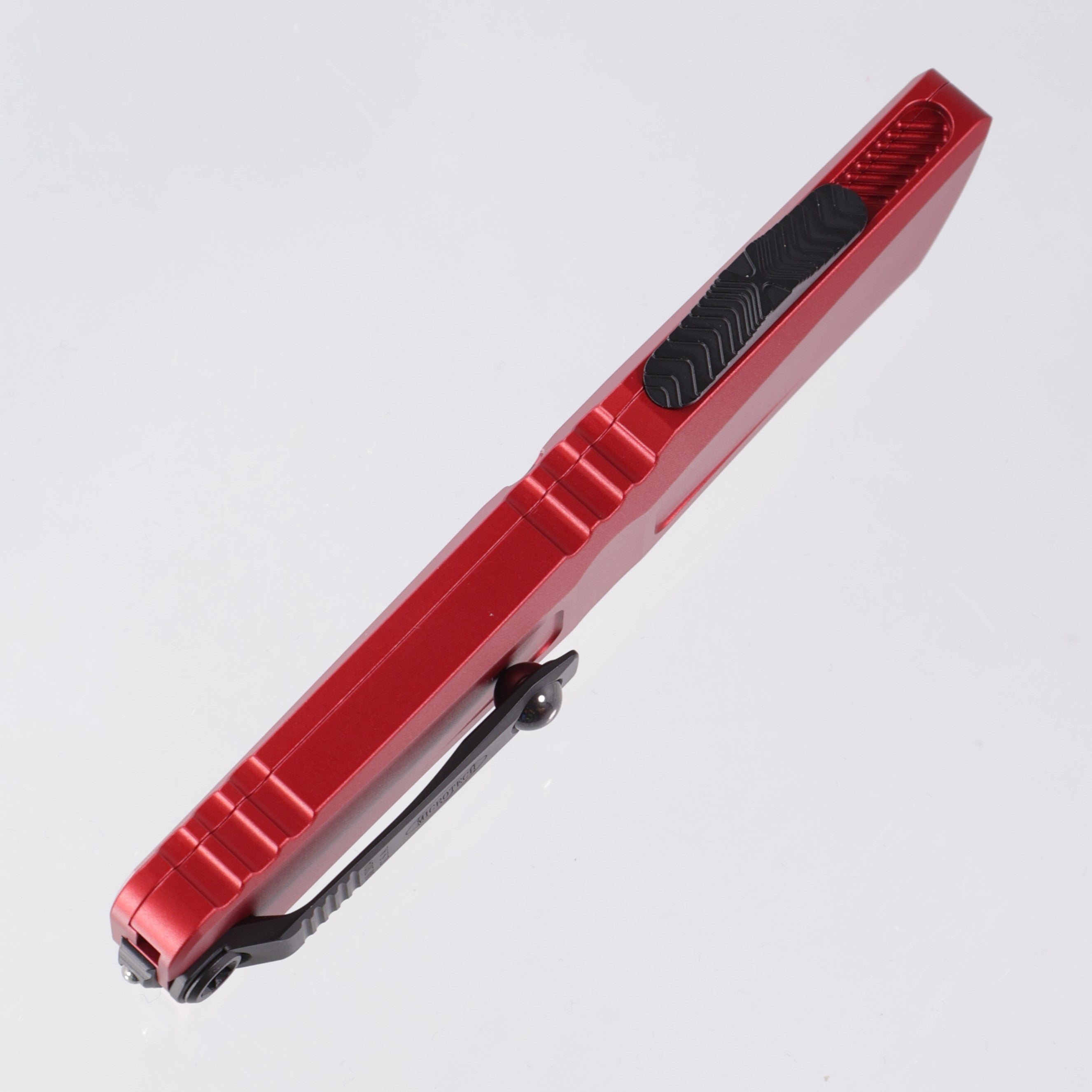 Microtech Combat Troodon Gen 3 - Black Single Edge, Partial Serrate M390MK - Red Aluminum - Gen III 1143-2 RD