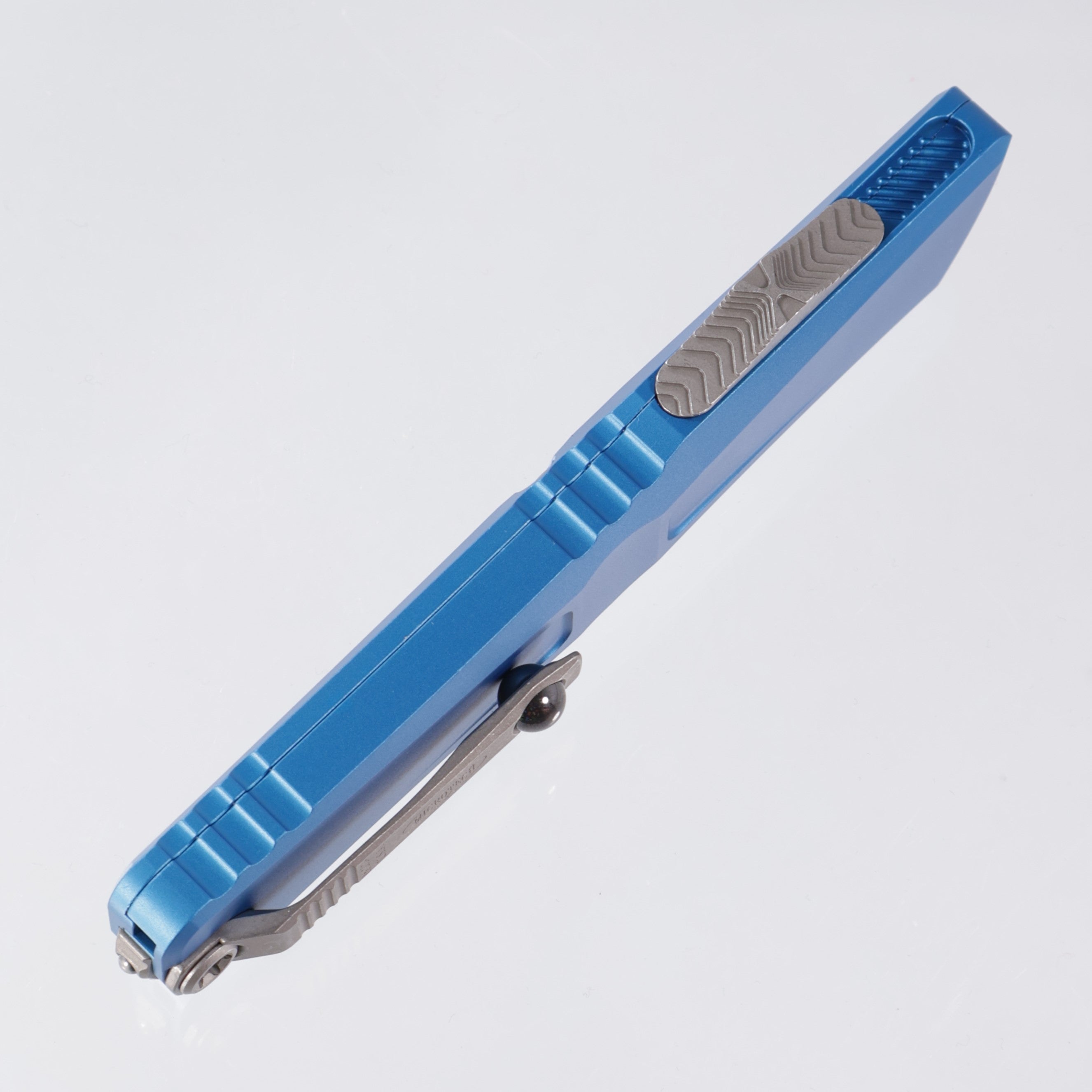 Microtech Combat Troodon Gen 3 - Apocalyptic Single Edge M390MK - Blue Aluminum - Gen III 1143-10 APBL