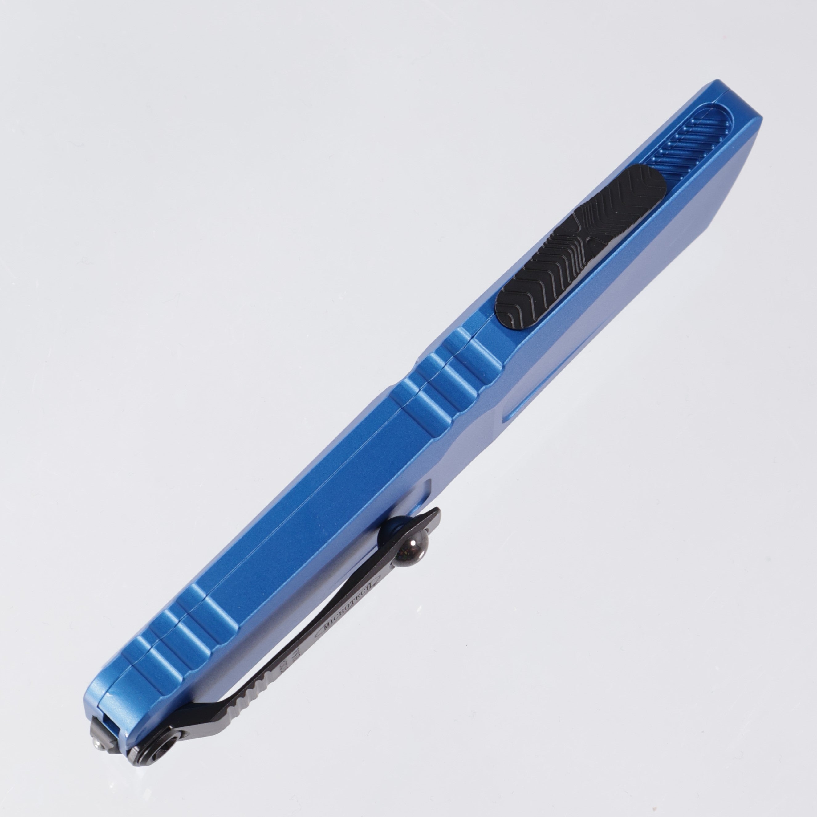 Microtech Combat Troodon Gen 3 - Black Double Edge, Full Serrated M390MK - Blue Aluminum - Gen III 1142-3 BL