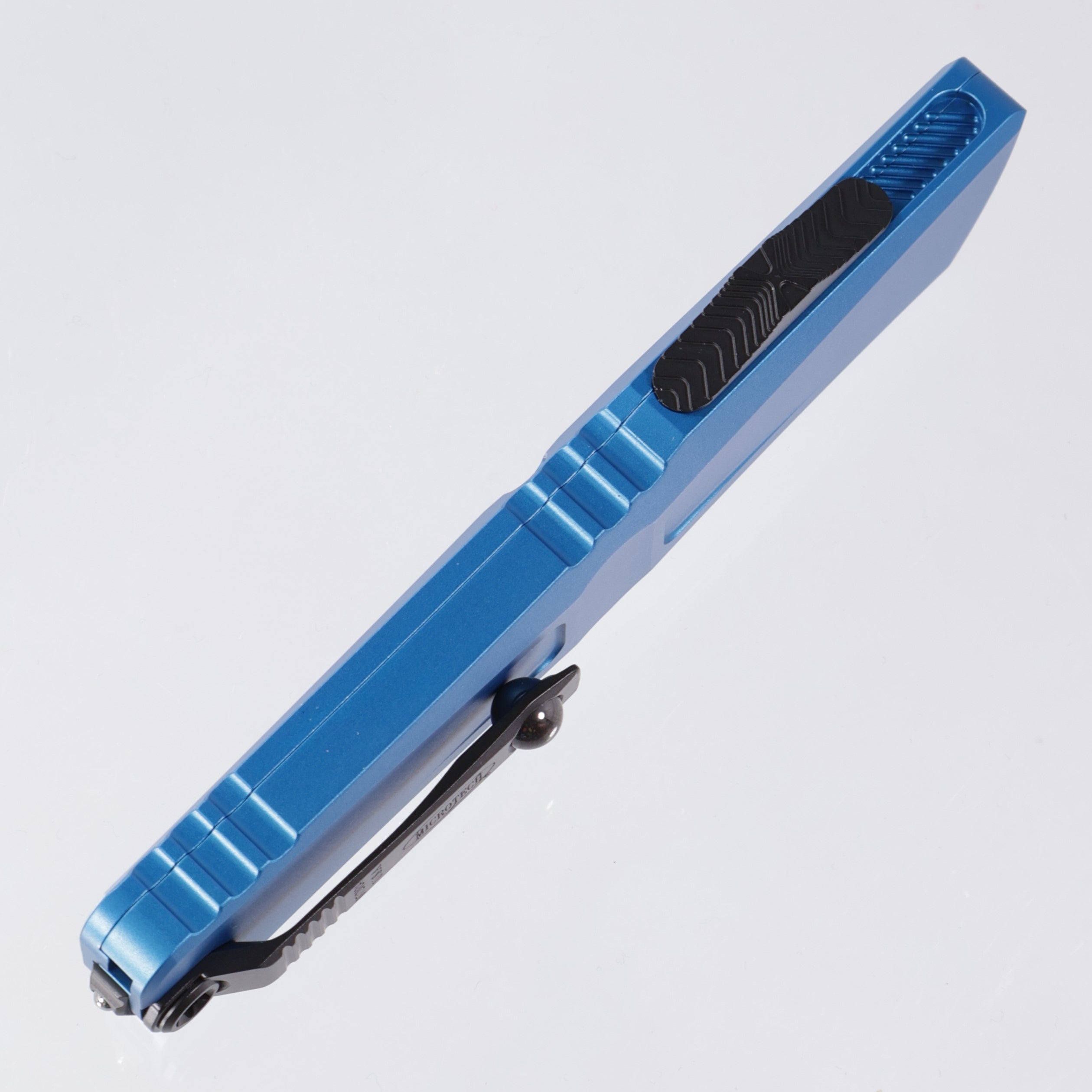 Microtech Combat Troodon Gen 3 - Black Double Edge, Partial Serrated M390MK - Blue Aluminum - Gen III 1142-2 BL