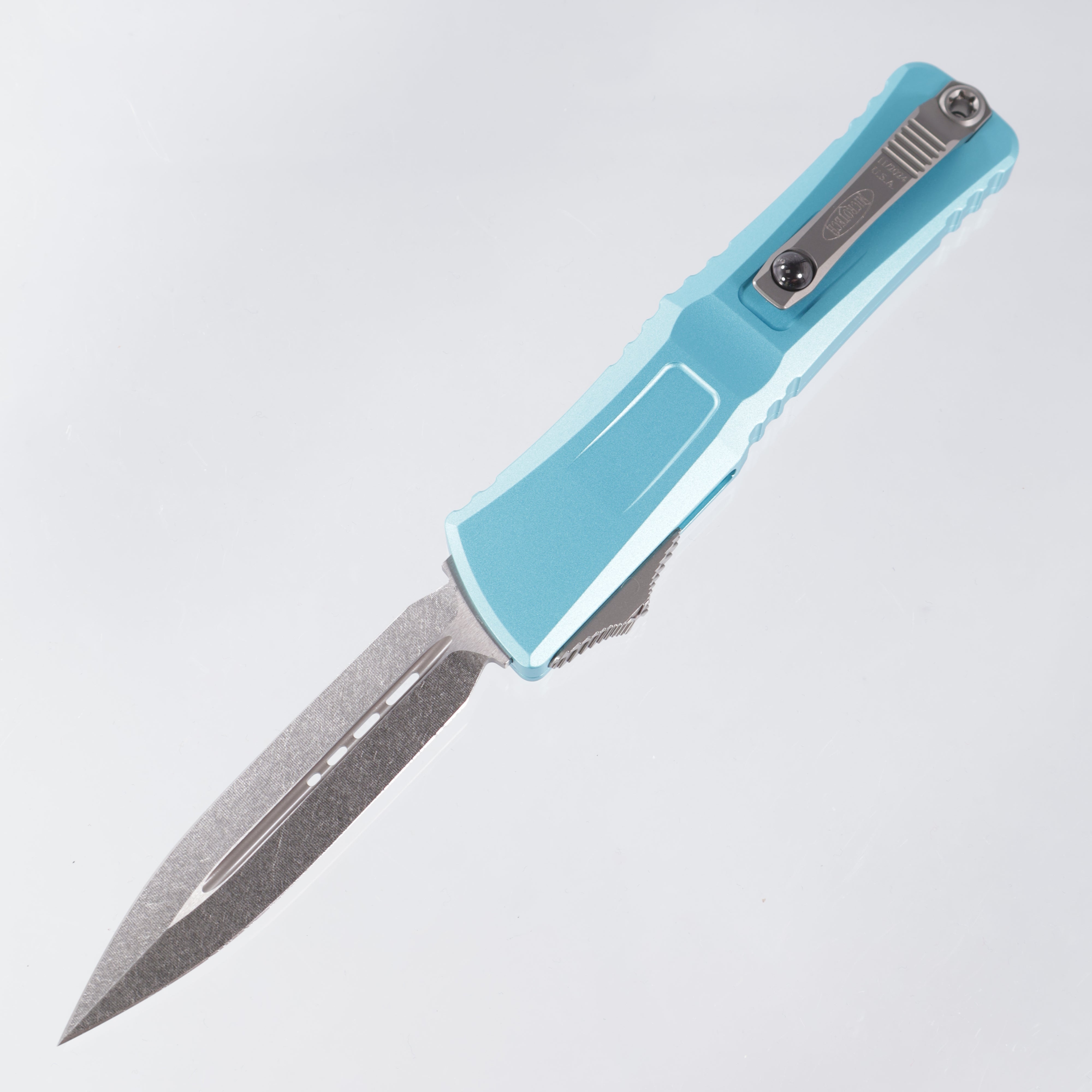 Microtech Combat Troodon Gen 3 - Double Edge Stonewash M390MK - Black Aluminum - Gen III 1142-10 TQ