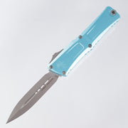 Microtech Combat Troodon Gen 3 - Apocalyptic Standard, Double Edge M390MK - Turquoise Aluminum - Gen III 1142-10 APTQ