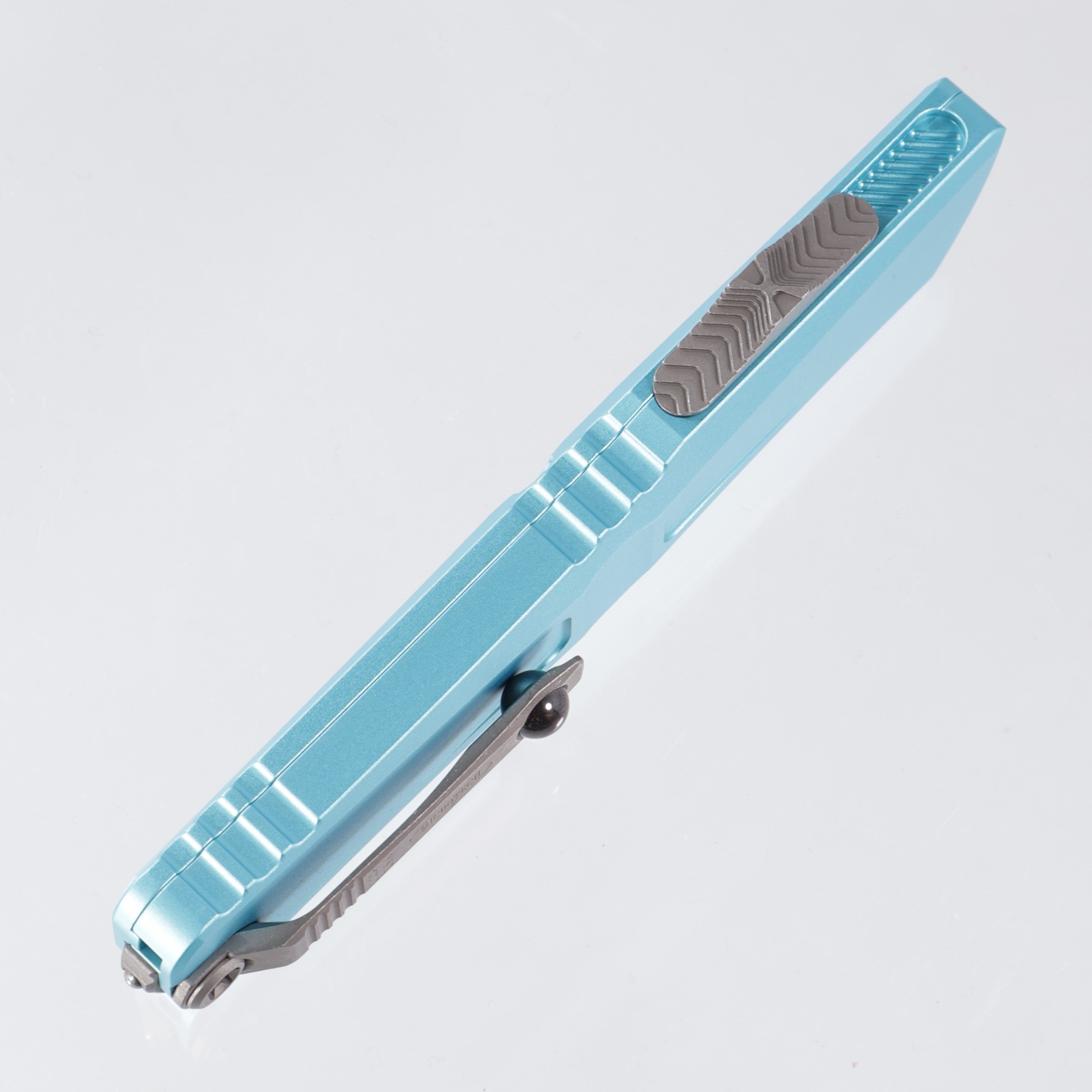 Microtech Combat Troodon Gen 3 - Apocalyptic Standard, Double Edge M390MK - Turquoise Aluminum - Gen III 1142-10 APTQ