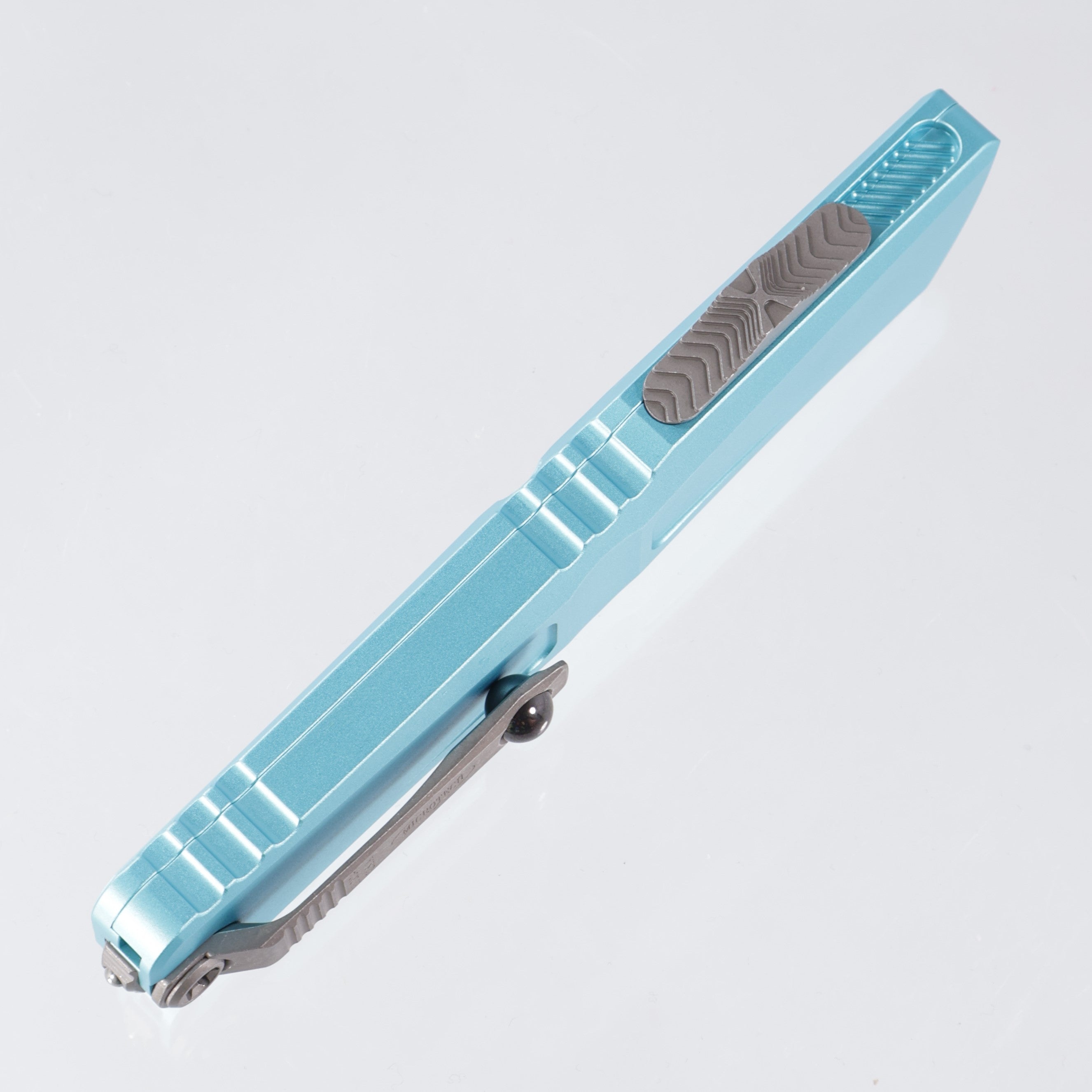 Microtech Combat Troodon Gen 3 - Double Edge Apocalyptic Standard, Partial Serrate M390MK - Turquiose Aluminum - Gen III 1142-11 APTQ