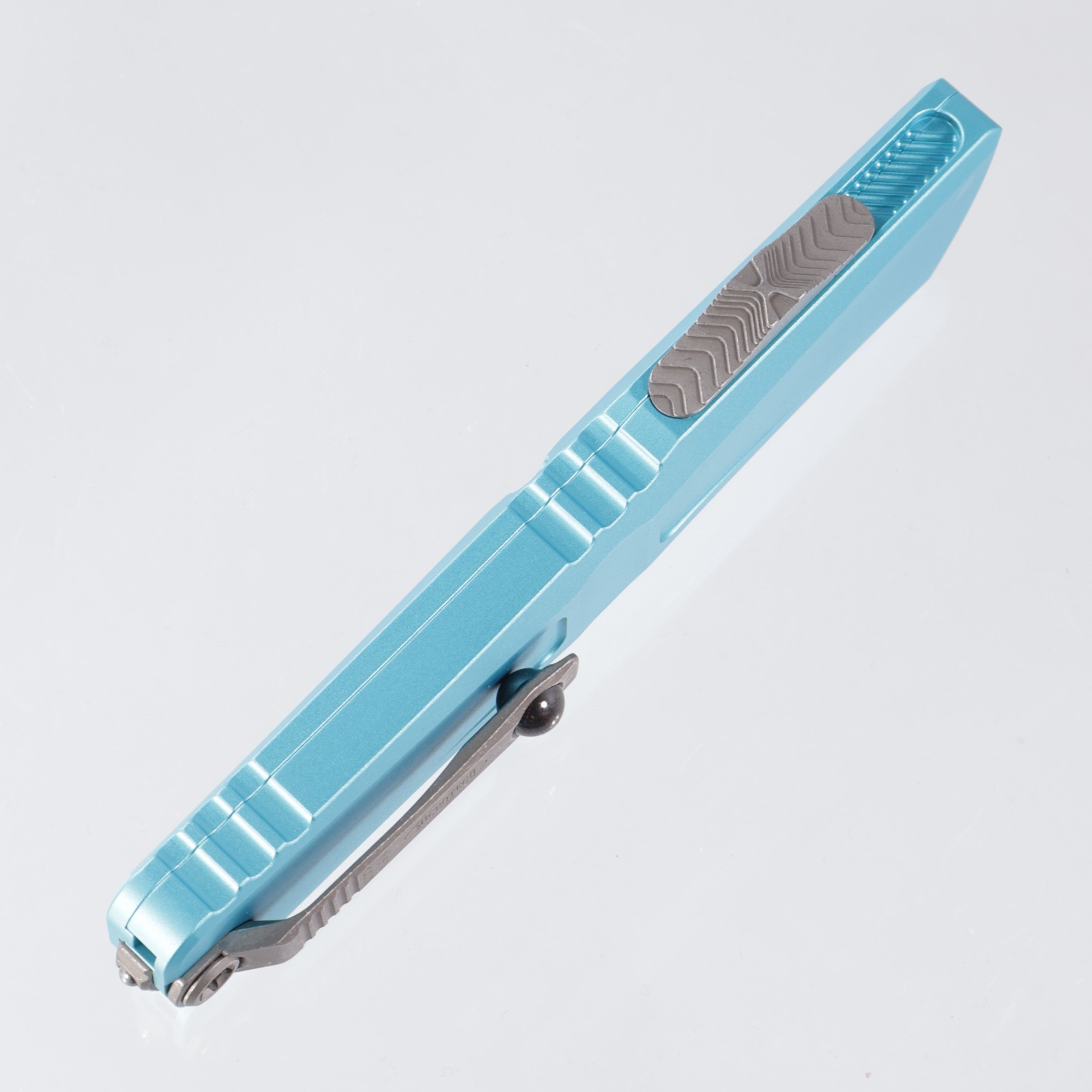 Microtech Combat Troodon Gen 3 - Apocalyptic Single Edge M390MK - Turquoise Aluminum - Gen III 1143-10 APTQ