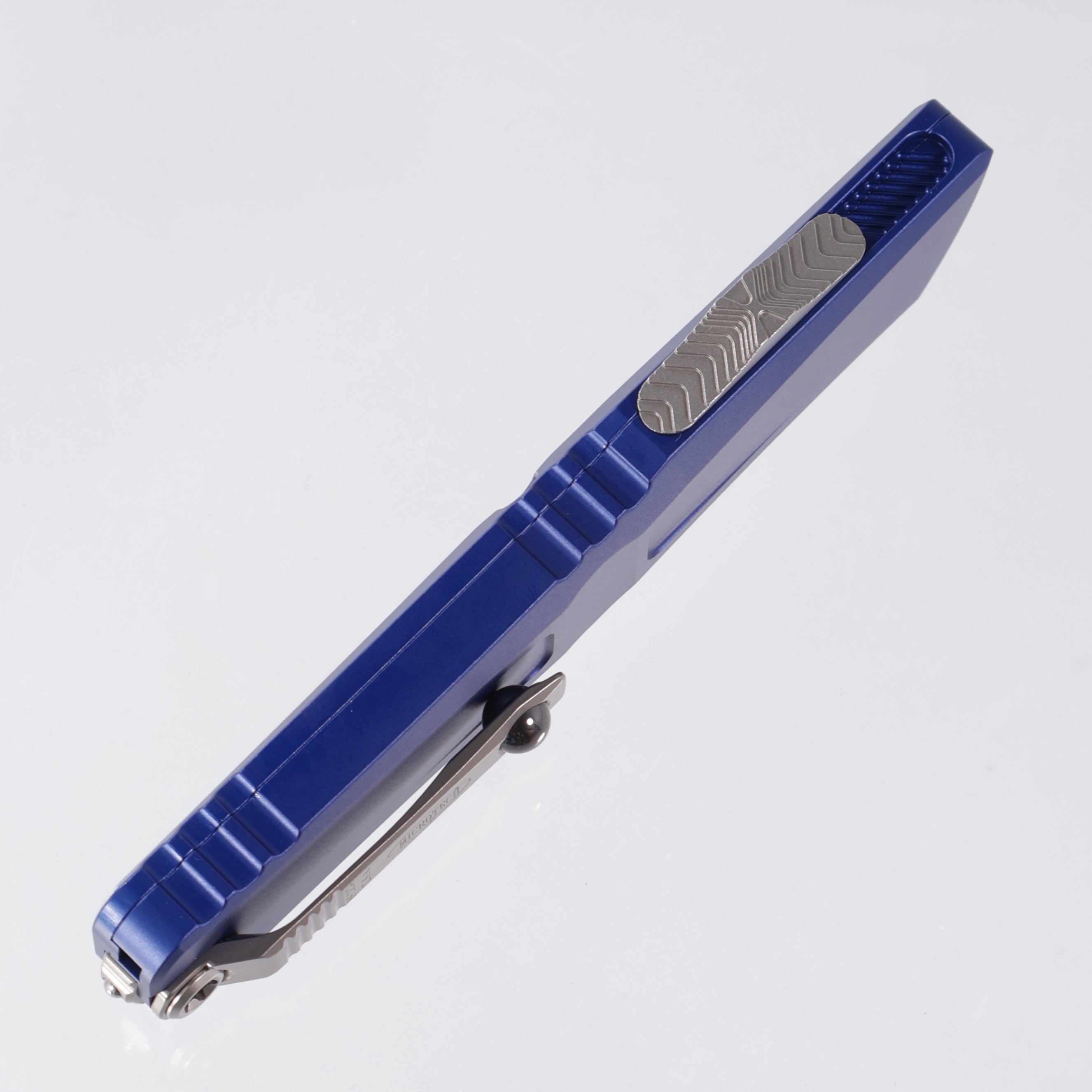 Microtech Combat Troodon Gen 3 - Tanto Stonewash, Full Serrate M390MK - Navy Blue Aluminum - Gen III 1144-12 NA