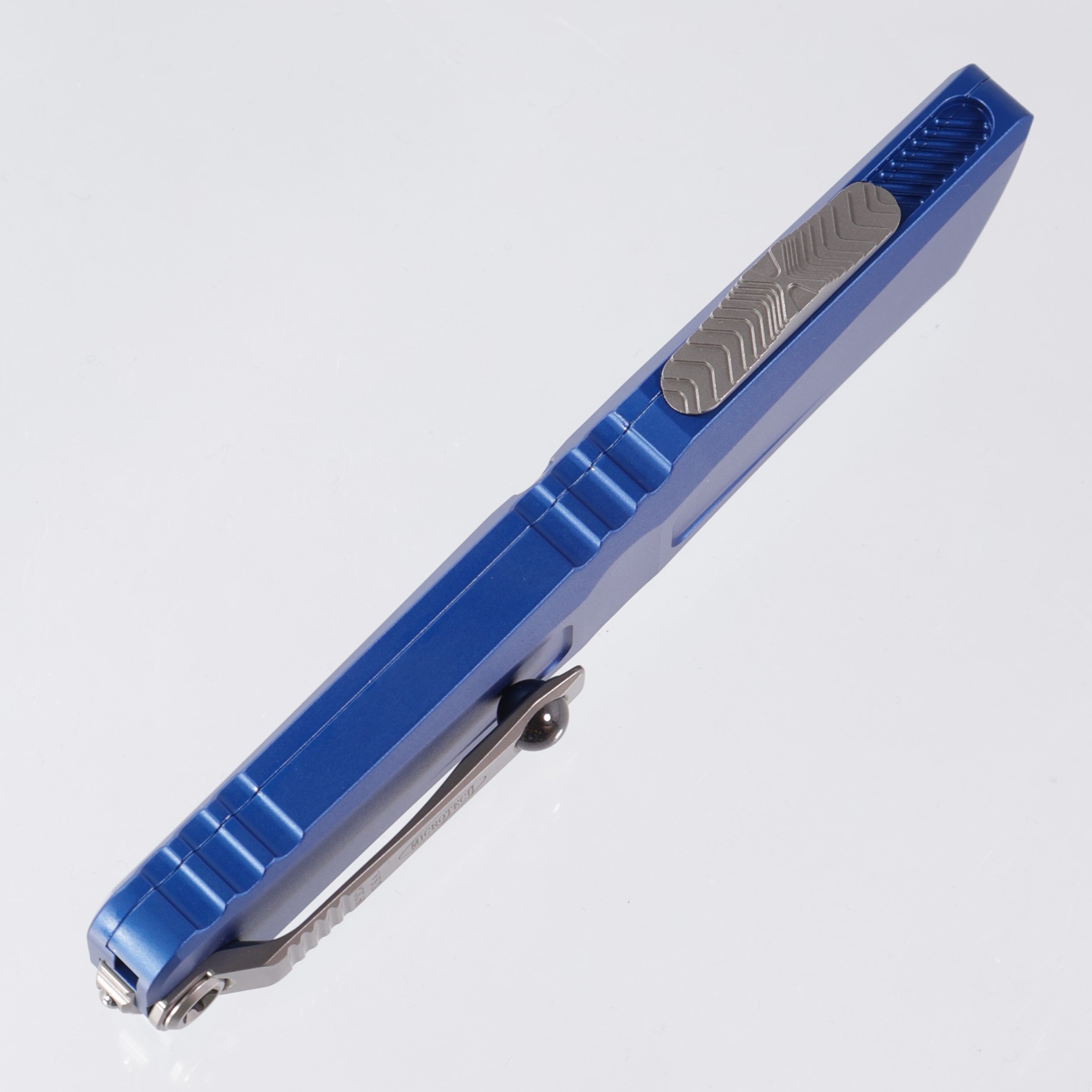 Microtech Combat Troodon Gen 3 - Tanto Stonewash, Partial Serrate M390MK - Navy Blue Aluminum - Gen III 1144-11 NA