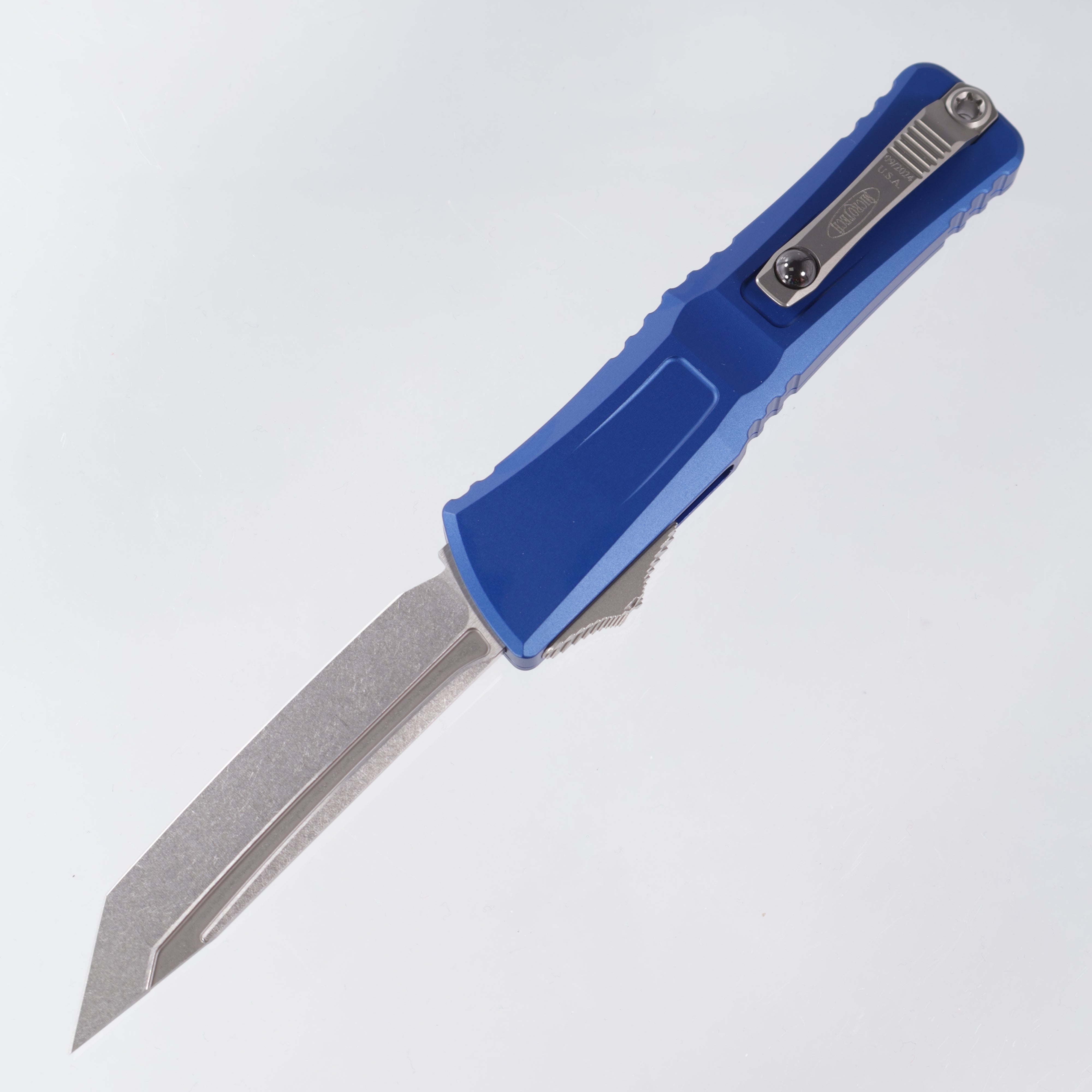 Microtech Combat Troodon Gen 3 - Tanto Stonewash M390MK - Navy Blue Aluminum - Gen III 1144-10 NA