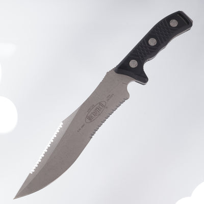 Microtech Arbiter - Apocalyptic Standard, Full Serrate M390 - Milled G10 Handle - 104-12 AP