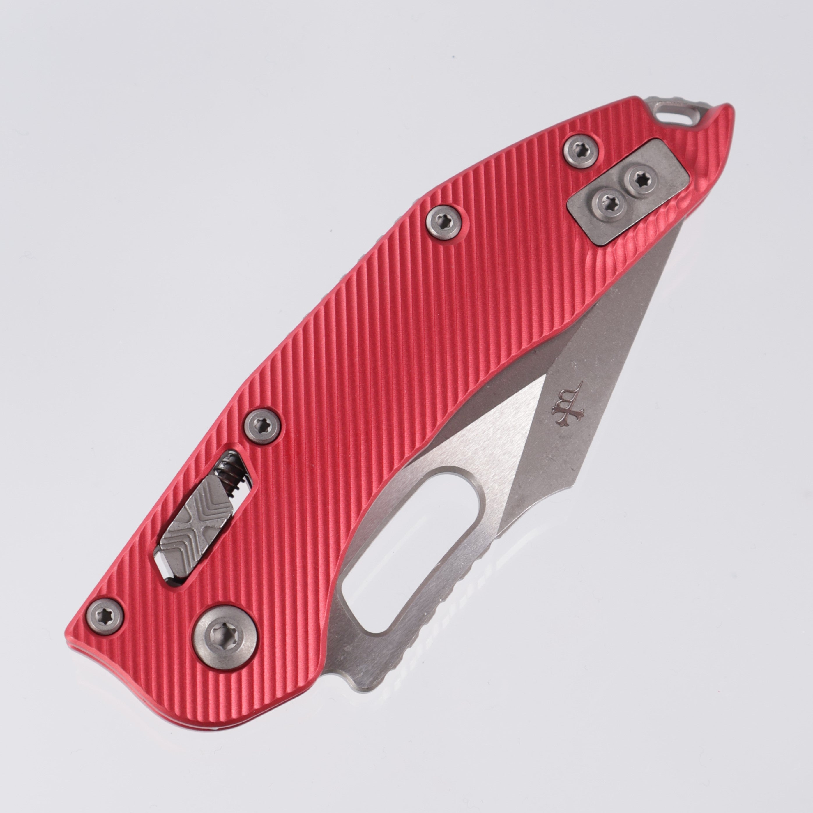 Microtech Stitch Manual - Red Fluted Aluminum - Apocalyptic Standard M390MK - 169RL-10 APFLRD