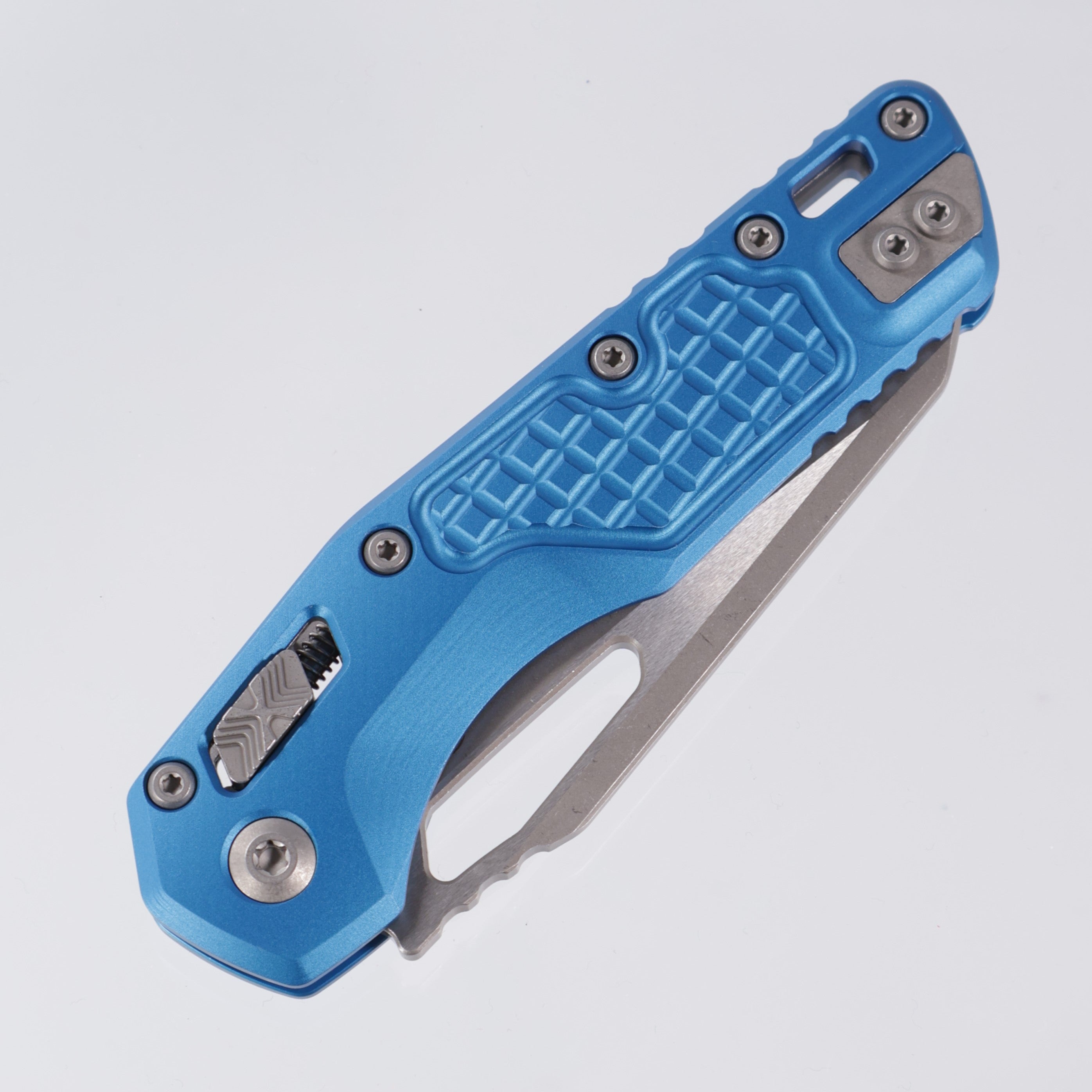 Microtech MSI - Blue Frag Aluminum - Apocalyptic Standard M390MK - 210-10 APFRBL