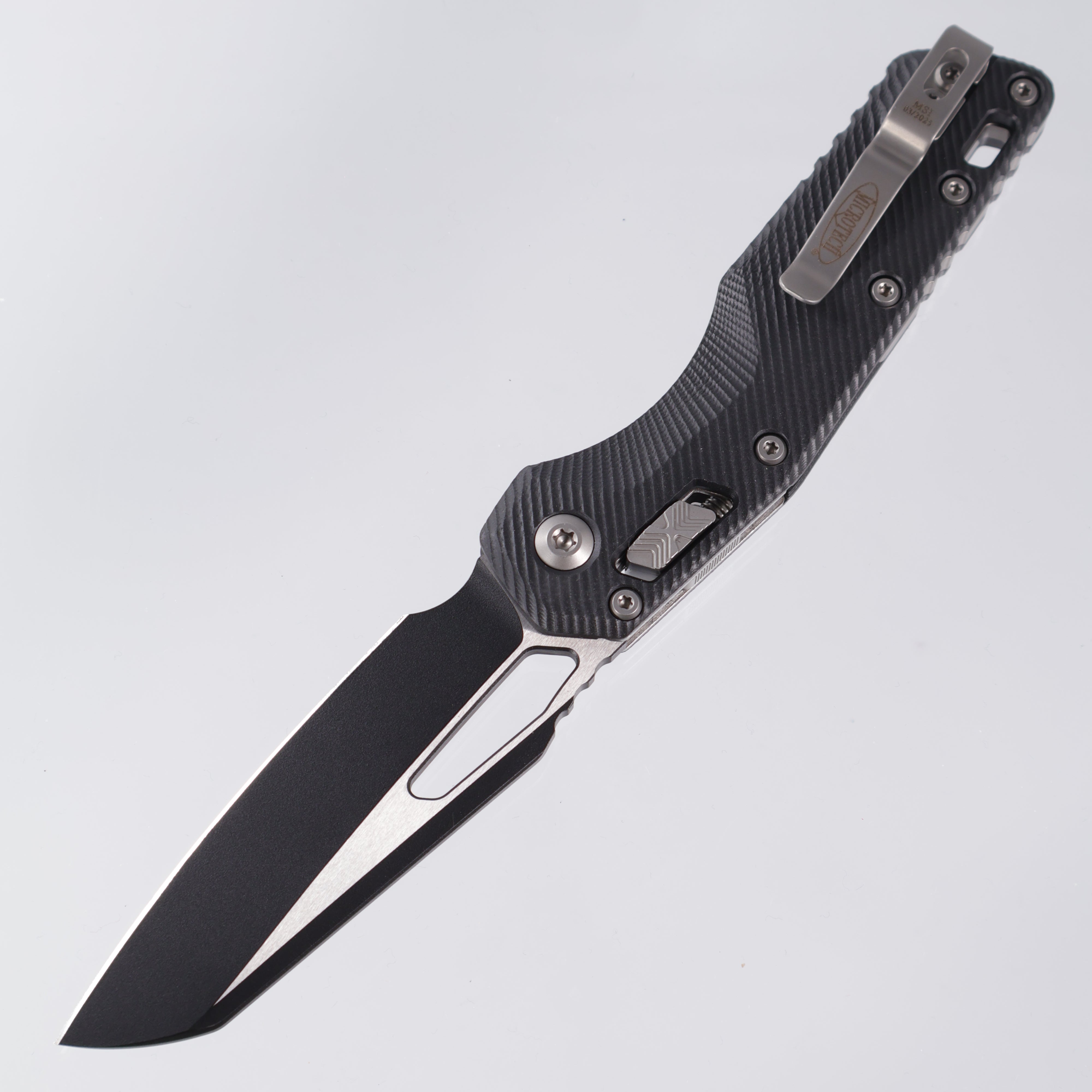 Microtech MSI - Black Fluted G-10 - Black M390MK - 210-1 FLGTBK