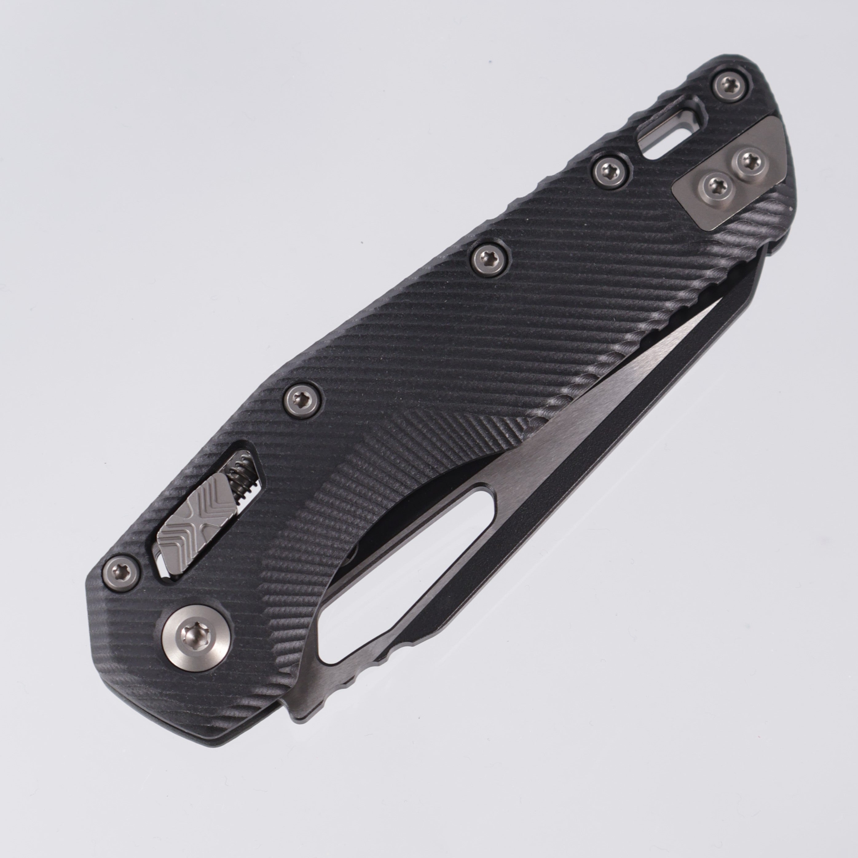 Microtech MSI - Black Fluted G-10 - Black M390MK - 210-1 FLGTBK