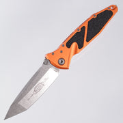 Microtech Socom Manual - Orange Aluminum - Tanto, Stonewash M390MK - 161-10 OR