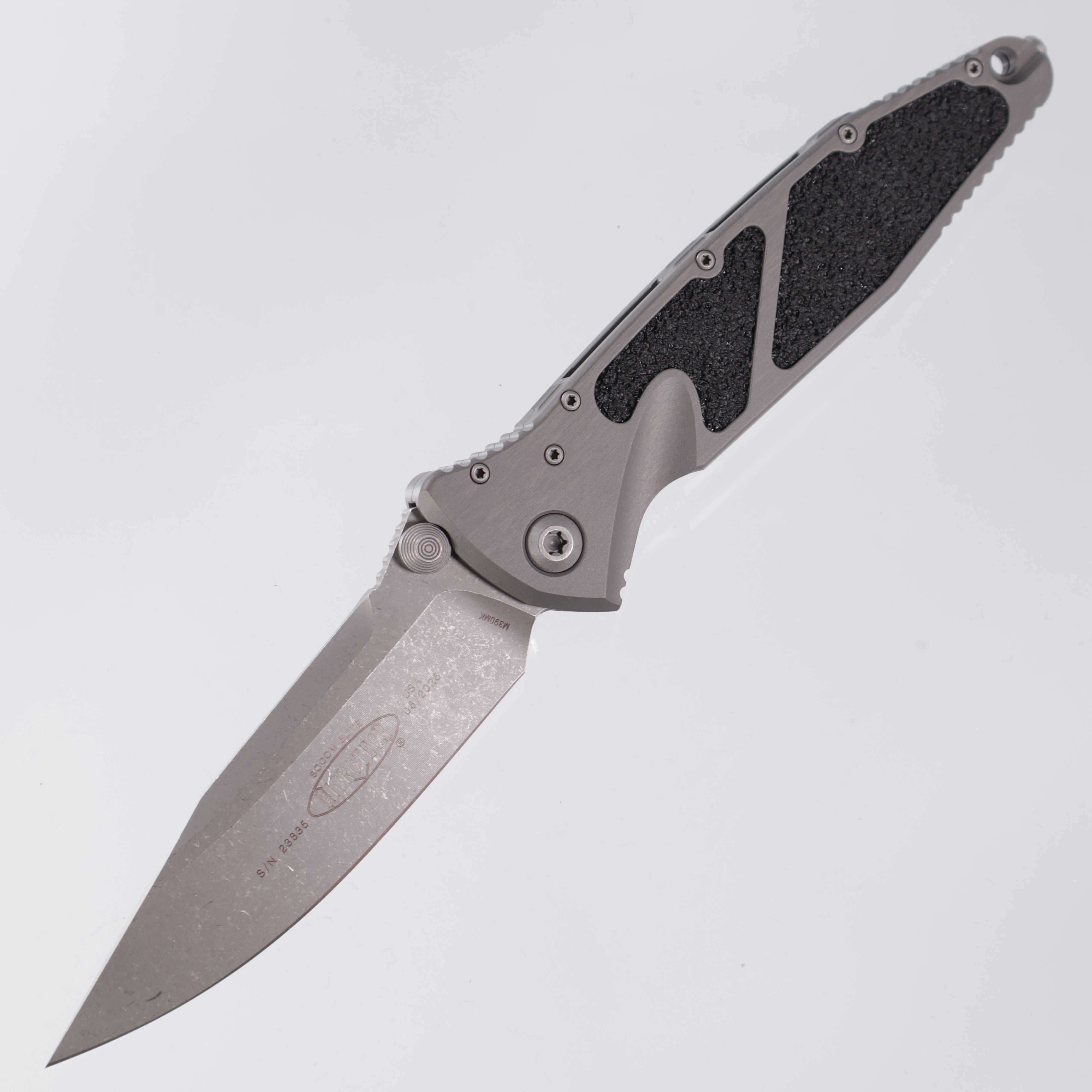 Microtech Socom Manual - Natural Clear Aluminum - Single Edge, Apocaly ...