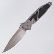 Microtech Socom Manual - Natural Clear Aluminum - Single Edge, Apocalyptic M390MK - 160-10 APNC