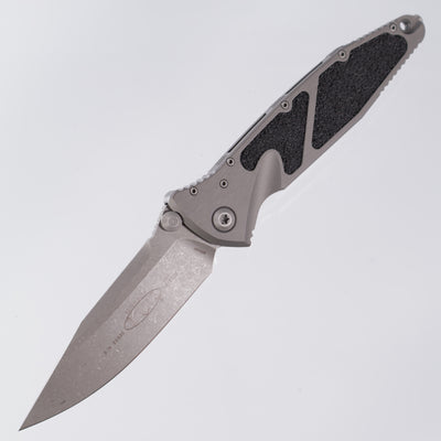 Microtech Socom Manual - Natural Clear Aluminum - Single Edge, Apocalyptic M390MK - 160-10 APNC