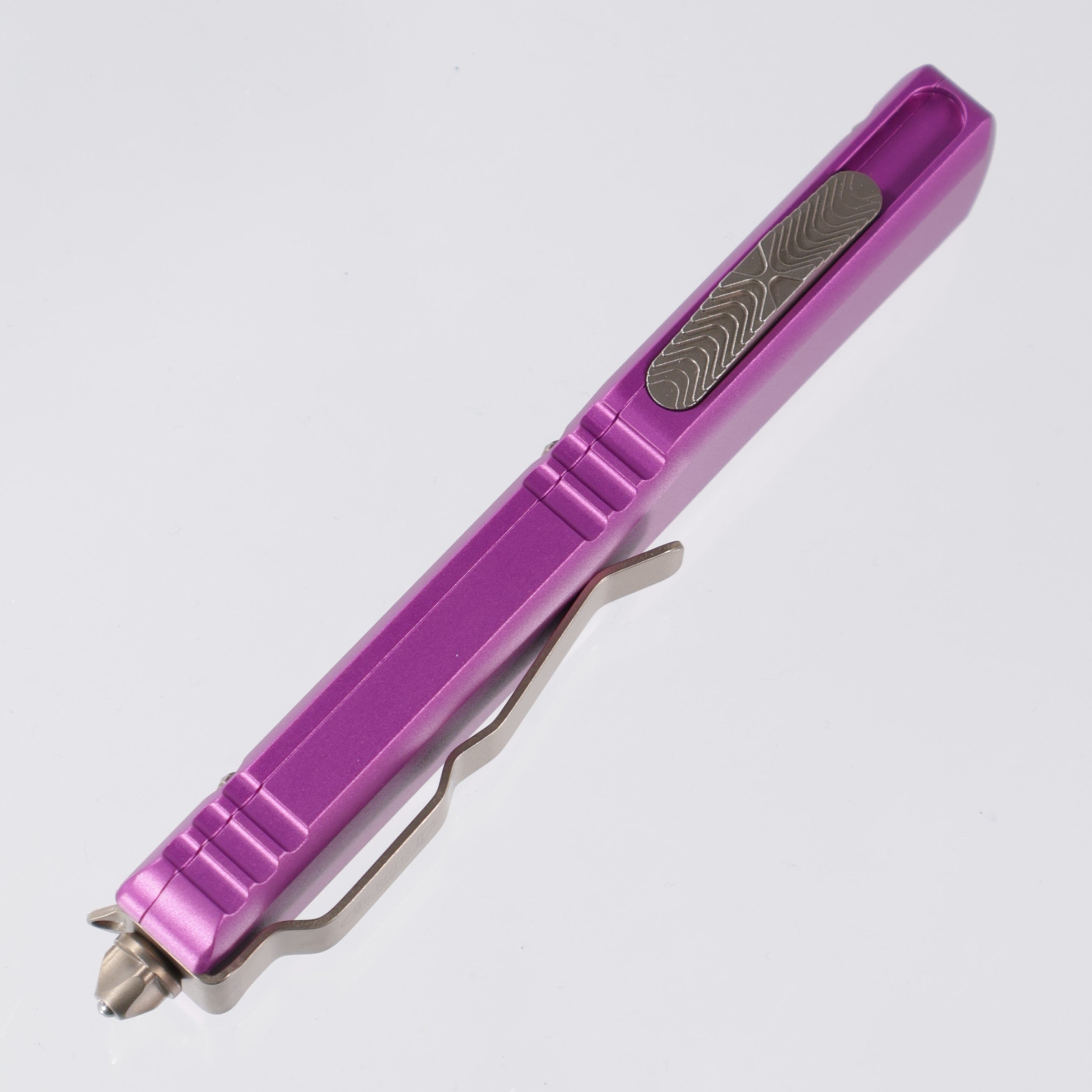 Microtech Ultratech - Bronze Stonewash, Double Edge M390 - Violet Aluminum - 122-13 VI