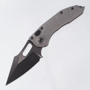 Microtech Stitch Auto - Signature Series - Natural Clear Aluminum - DLC M390MK, DLC Hardware - 169-1 DLCTNCS