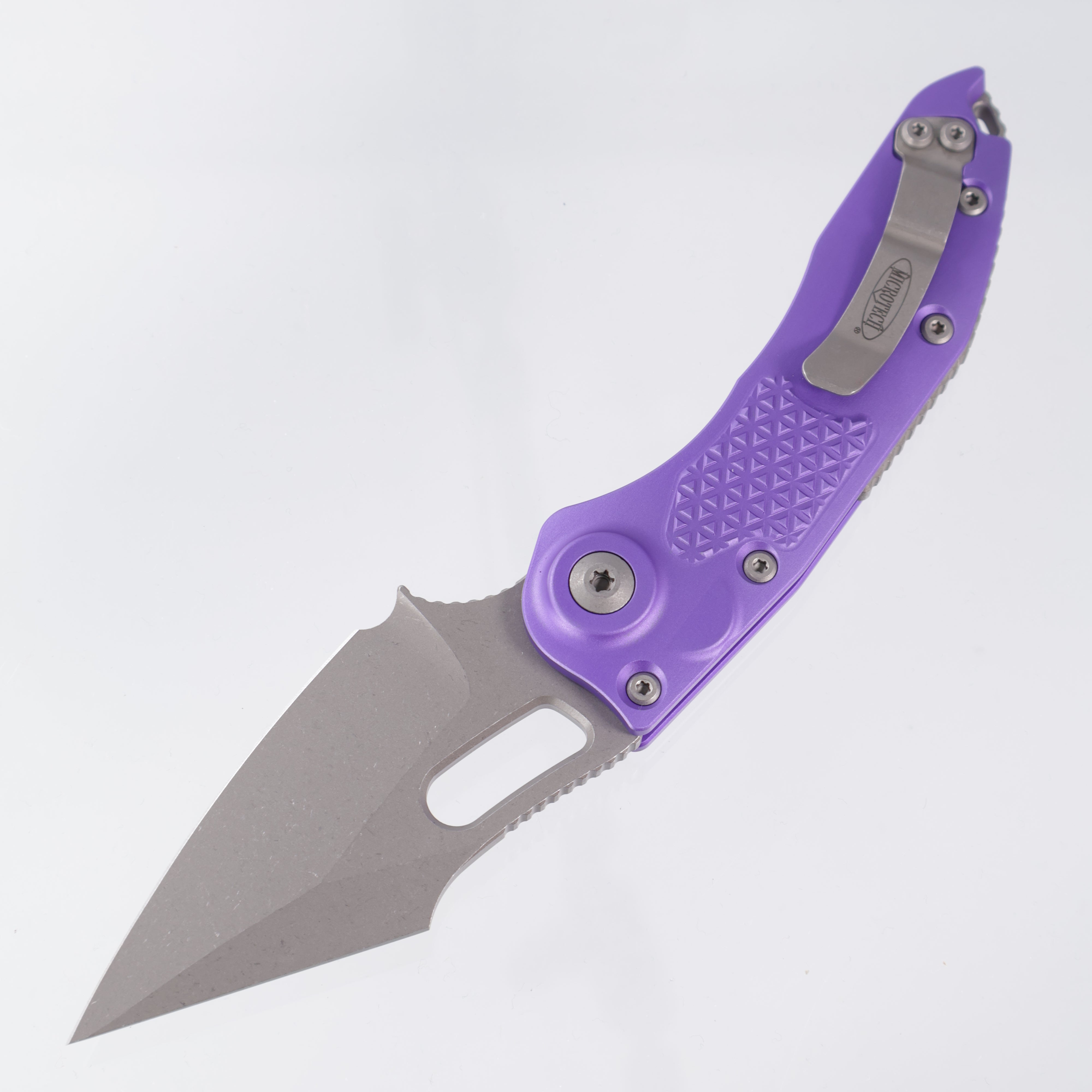 Microtech Stitch Auto - Purple Aluminum - Apocalyptic M390MK - 169-10 APPU
