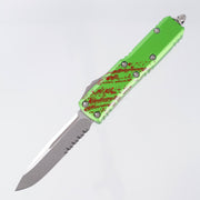 Microtech UTX-85 ZOMBIE TECH - Single Edge Stonewash, Partial Serrate M390 - 231-11 Z