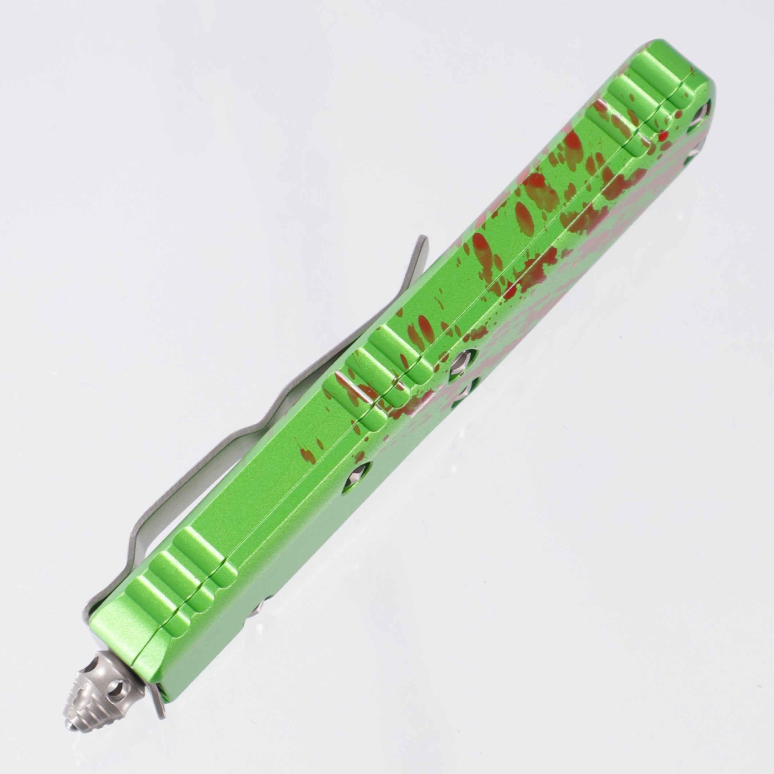 Microtech UTX-85 ZOMBIE TECH - Single Edge Stonewash, Partial Serrate M390 - 231-11 Z