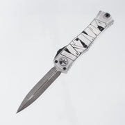 Microtech Hera 2 Mini - Mummy Wrap Halloween - Apocalyptic Double Edge M390MK - Signature Series - Hera II Mini 1702M-1 HWMYS