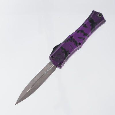 Microtech Hera 2 Mini - Bats Halloween - Apocalyptic Double Edge M390MK - Signature Series - Hera II Mini 1702M-1 HWBAS