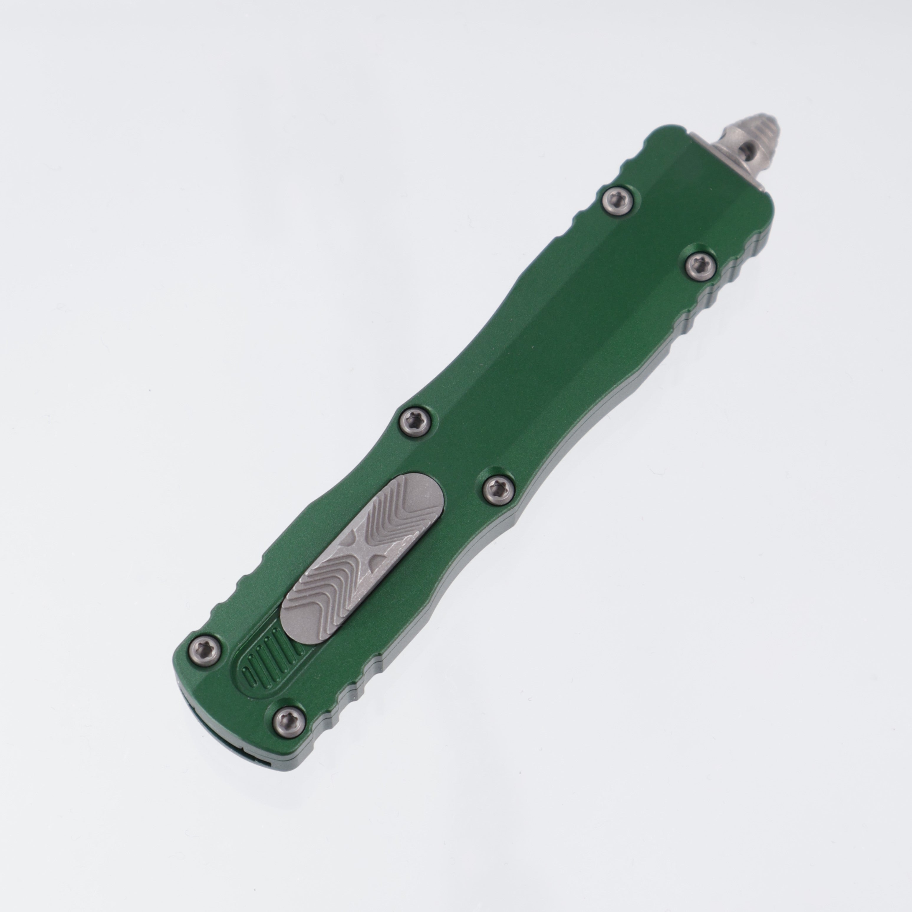 Microtech Dirac - Emerald Green - Double Edge Apocalyptic M390 - 255-10 APEG