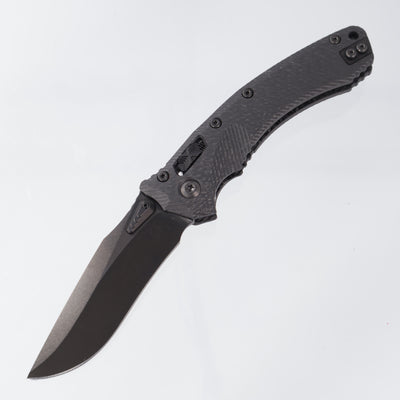 Microtech Amphibian - DLC M390MK - Fluted Carbon Fiber - Signature Series - 137RL-1 DLCTFLCFS
