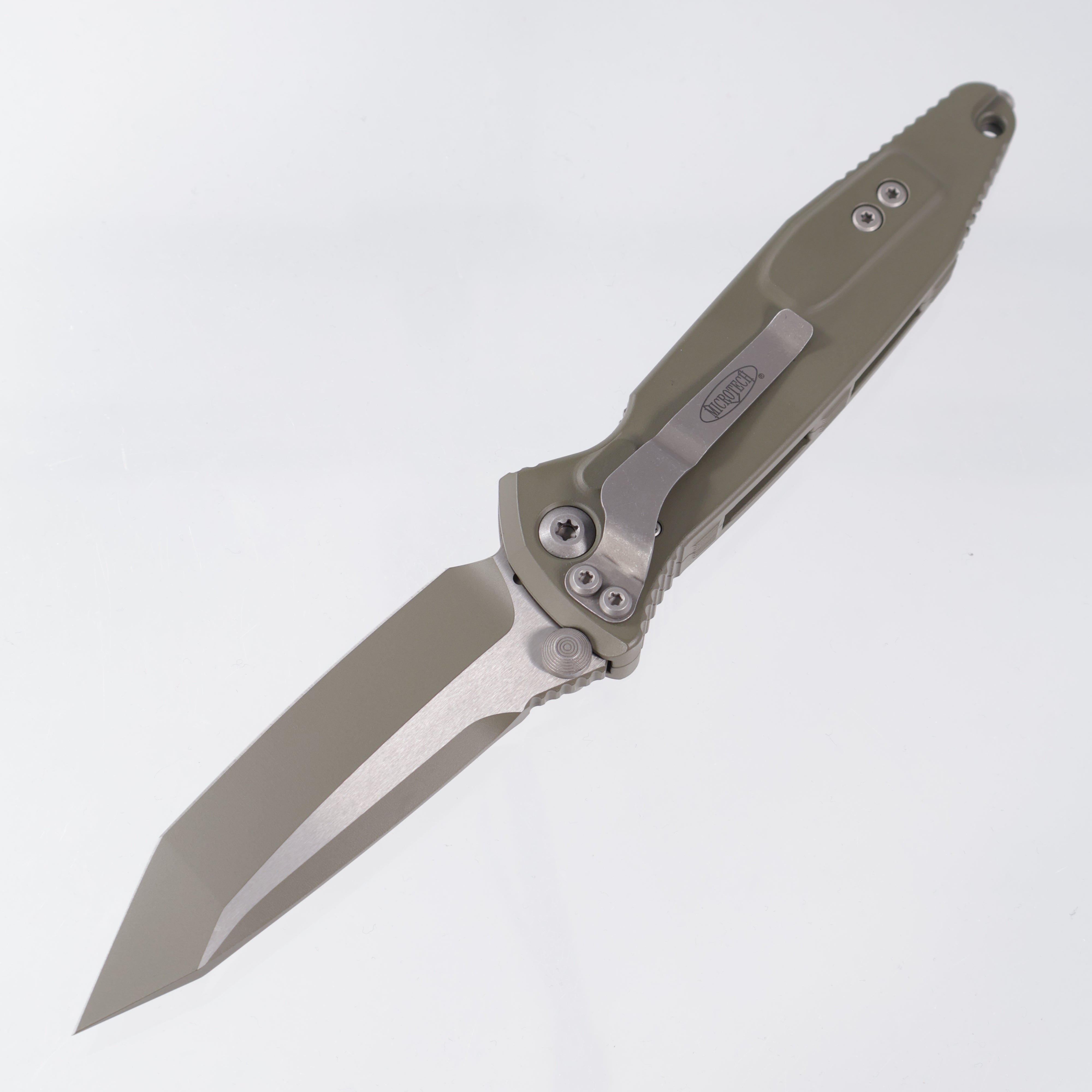 Microtech Socom Manual - Moss Green Aluminum - M390MK - 161-1 MG-C21Z13