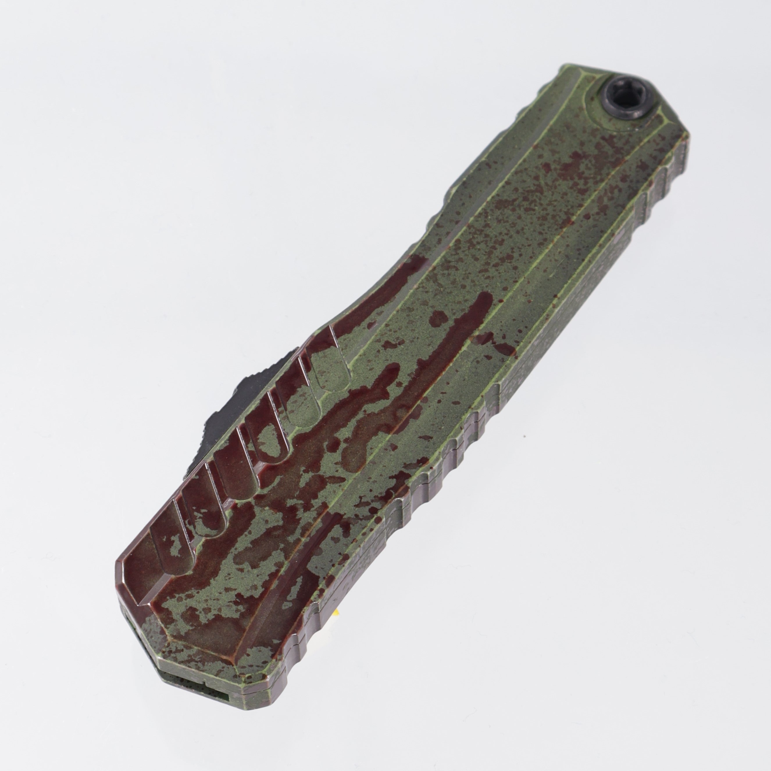 Microtech Cypher II Double Edge Signature Series - Outbreak Aluminum - Outbreak M390MK  - 1242-1 OBS