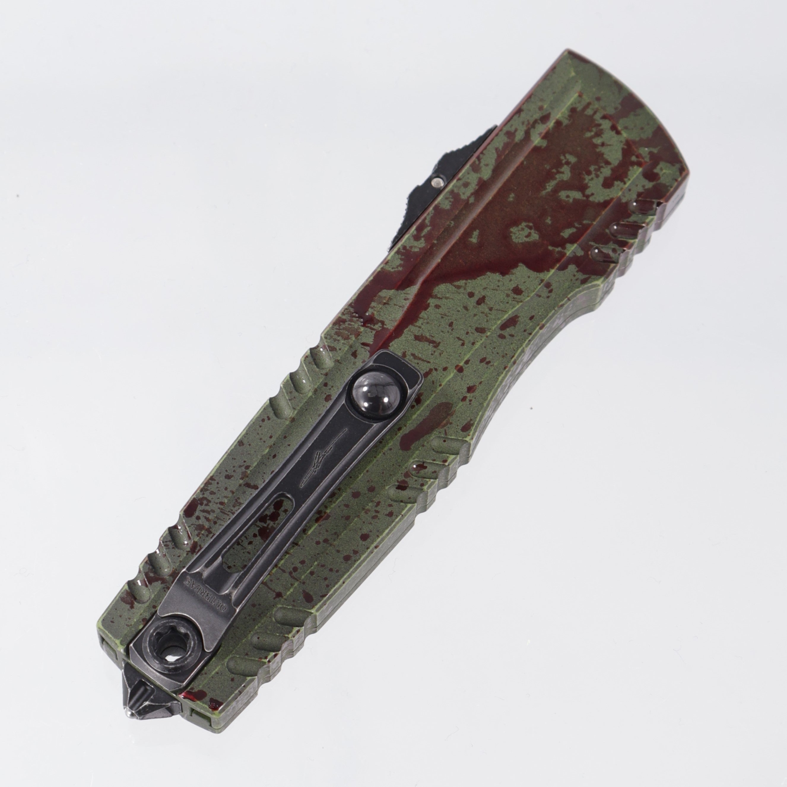 Microtech Luminary ZBP Double Edge Signature Series - Outbreak Aluminum w/ Deep Engraving - Outbreak Finish M390MK - 1270-1 ODBS