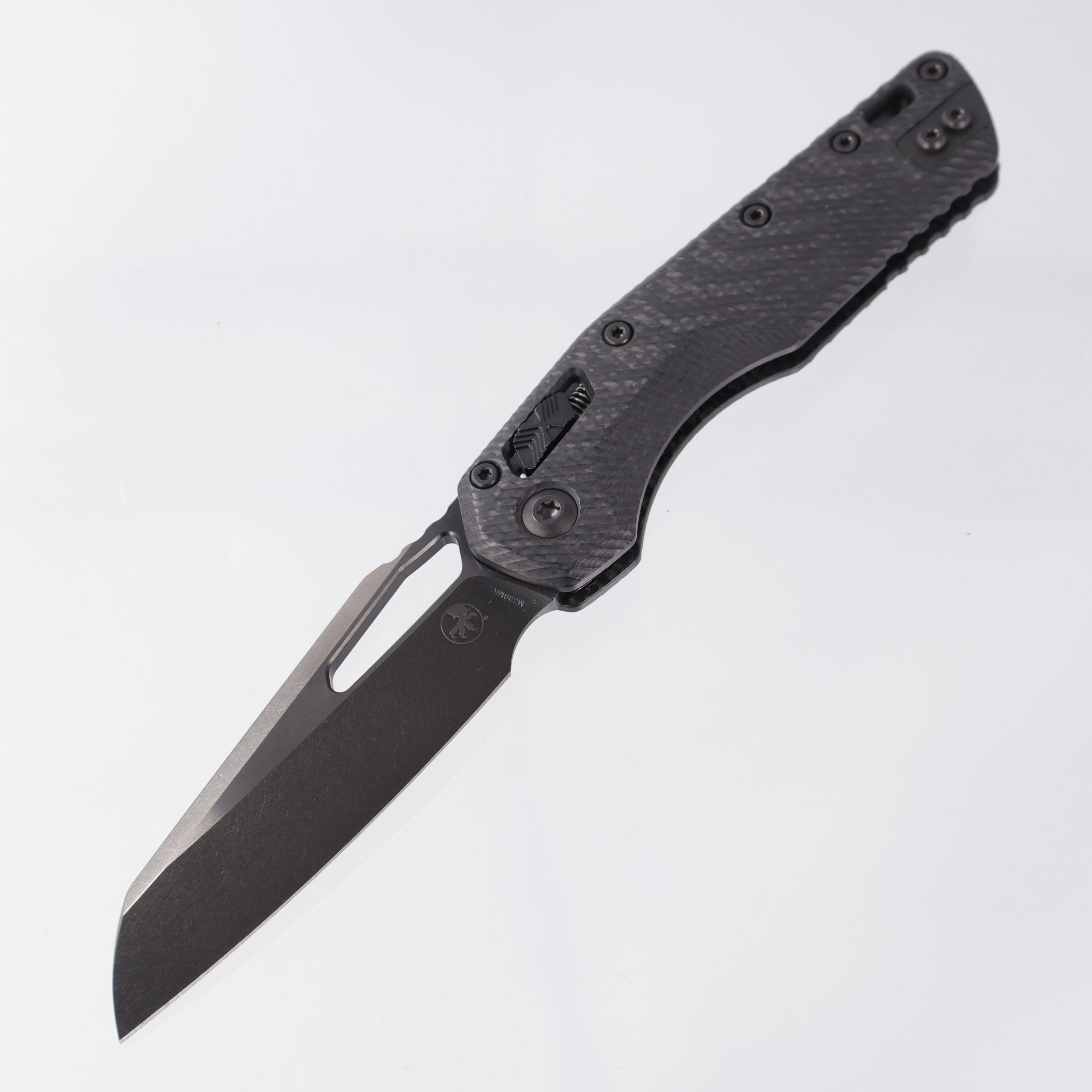 Microtech MSI Signature Series - Fluted Carbon Fiber Scales w/ DLC Har ...