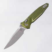 Microtech Socom Elite Ram-Lok Single Edge - OD Green Frag Aluminum - Apocalyptic M390MK - 160RL-10 APFROD