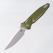 Microtech Socom Elite Ram-Lok Single Edge - OD Green Frag Aluminum - Stonewash M390MK - 160RL-10 FROD