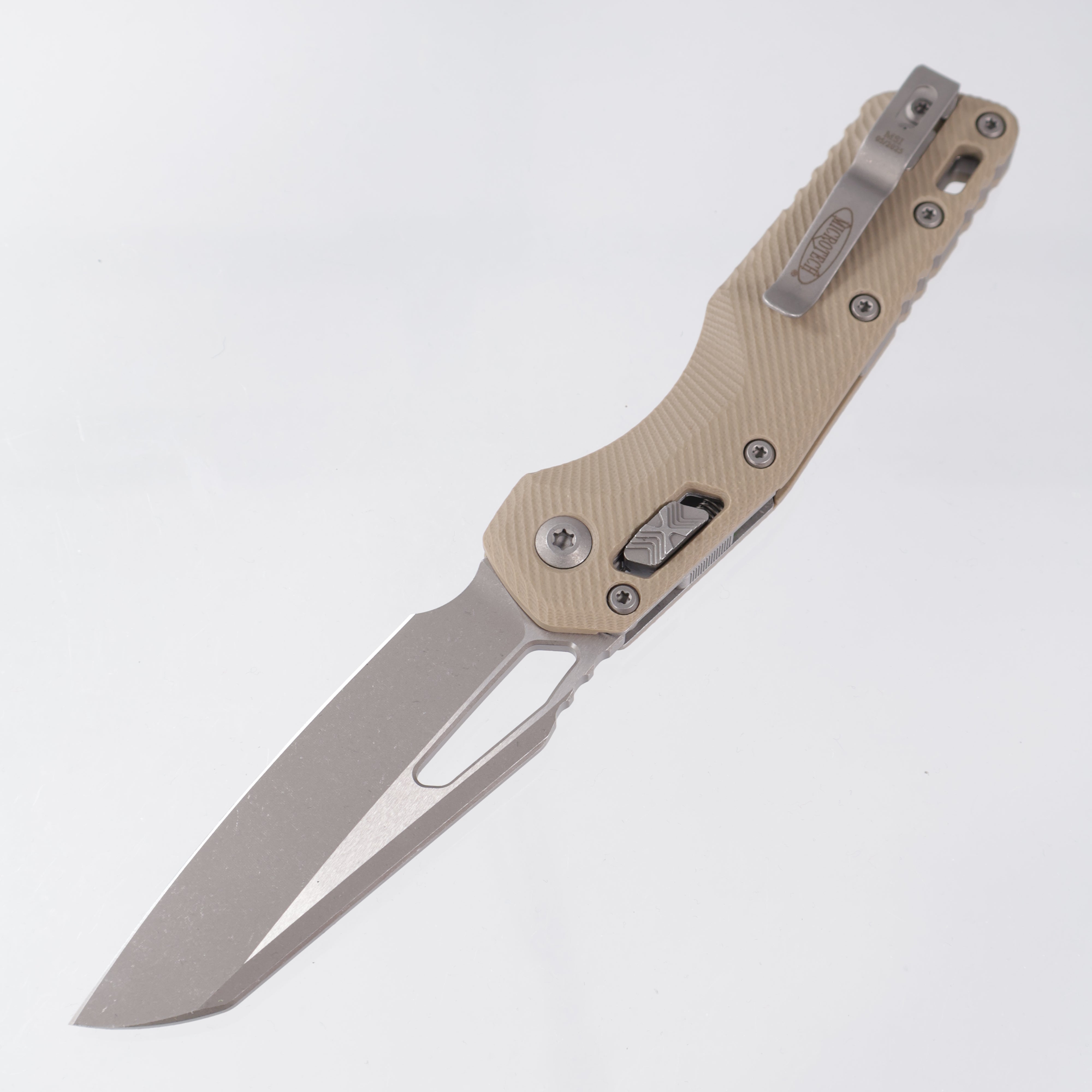 Microtech MSI - Tan Fluted G-10 - Apocalyptic M390MK - 210-10 APFLGTTA