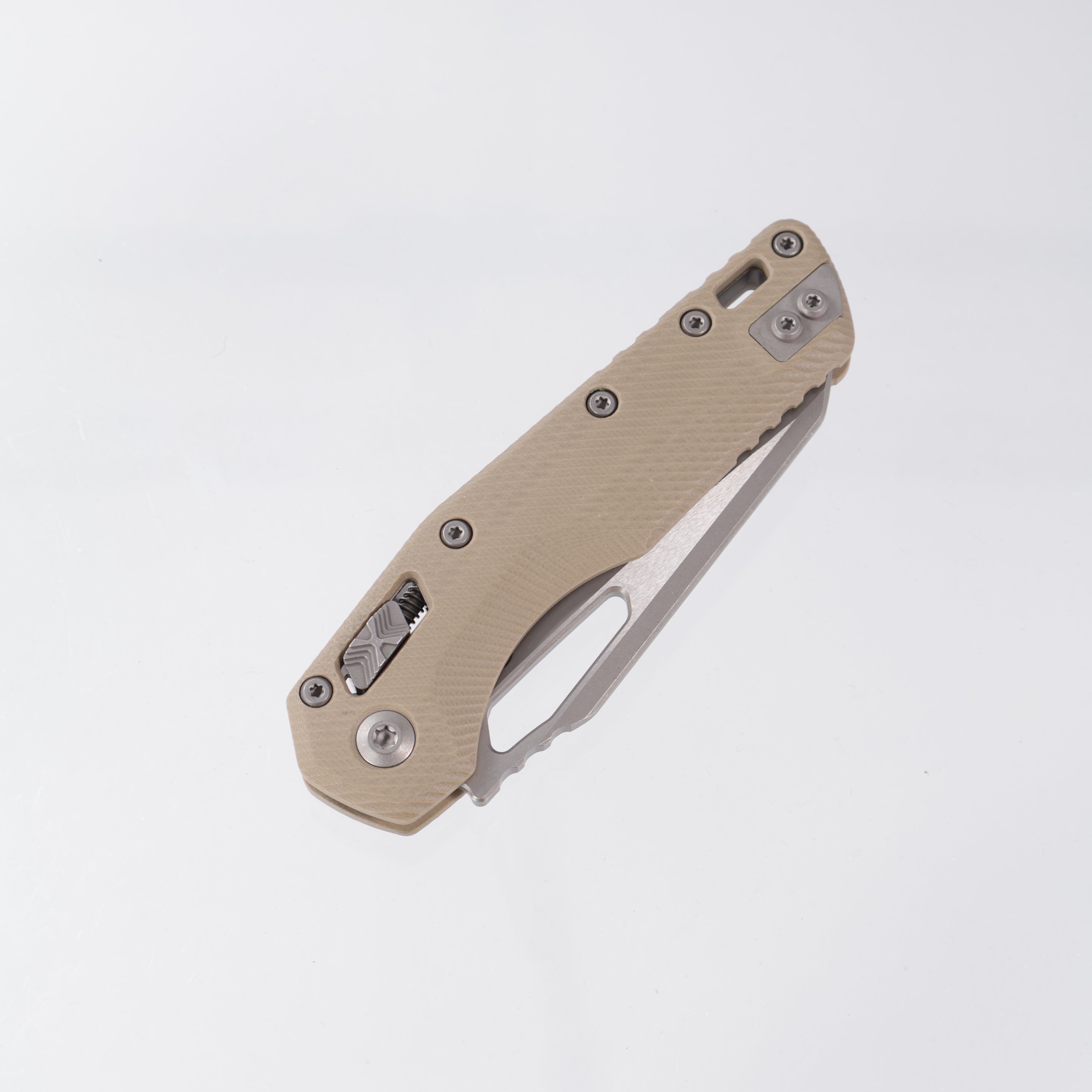 Microtech MSI - Tan Fluted G-10 - Apocalyptic M390MK - 210-10 APFLGTTA