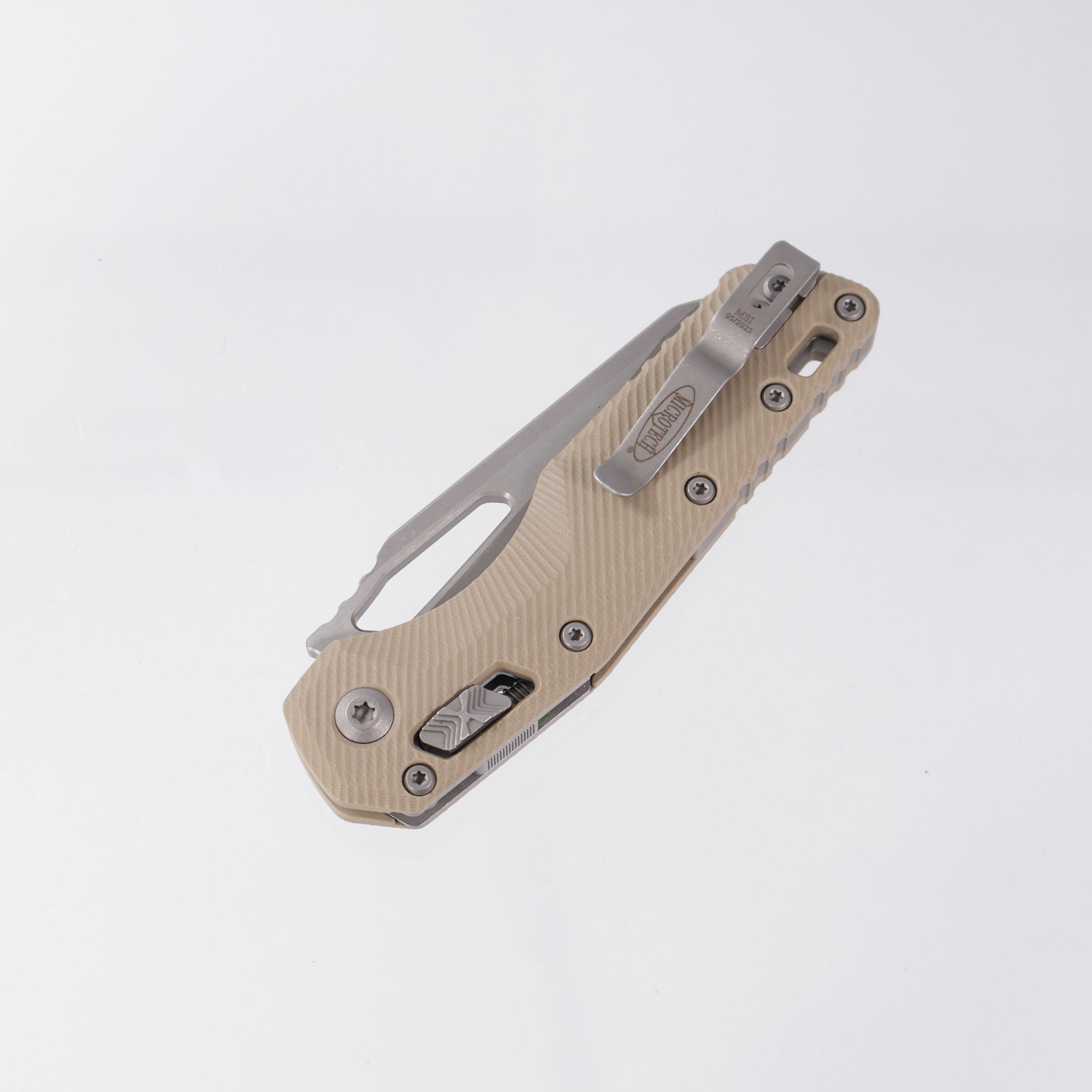 Microtech MSI - Tan Fluted G-10 - Apocalyptic M390MK - 210-10 APFLGTTA