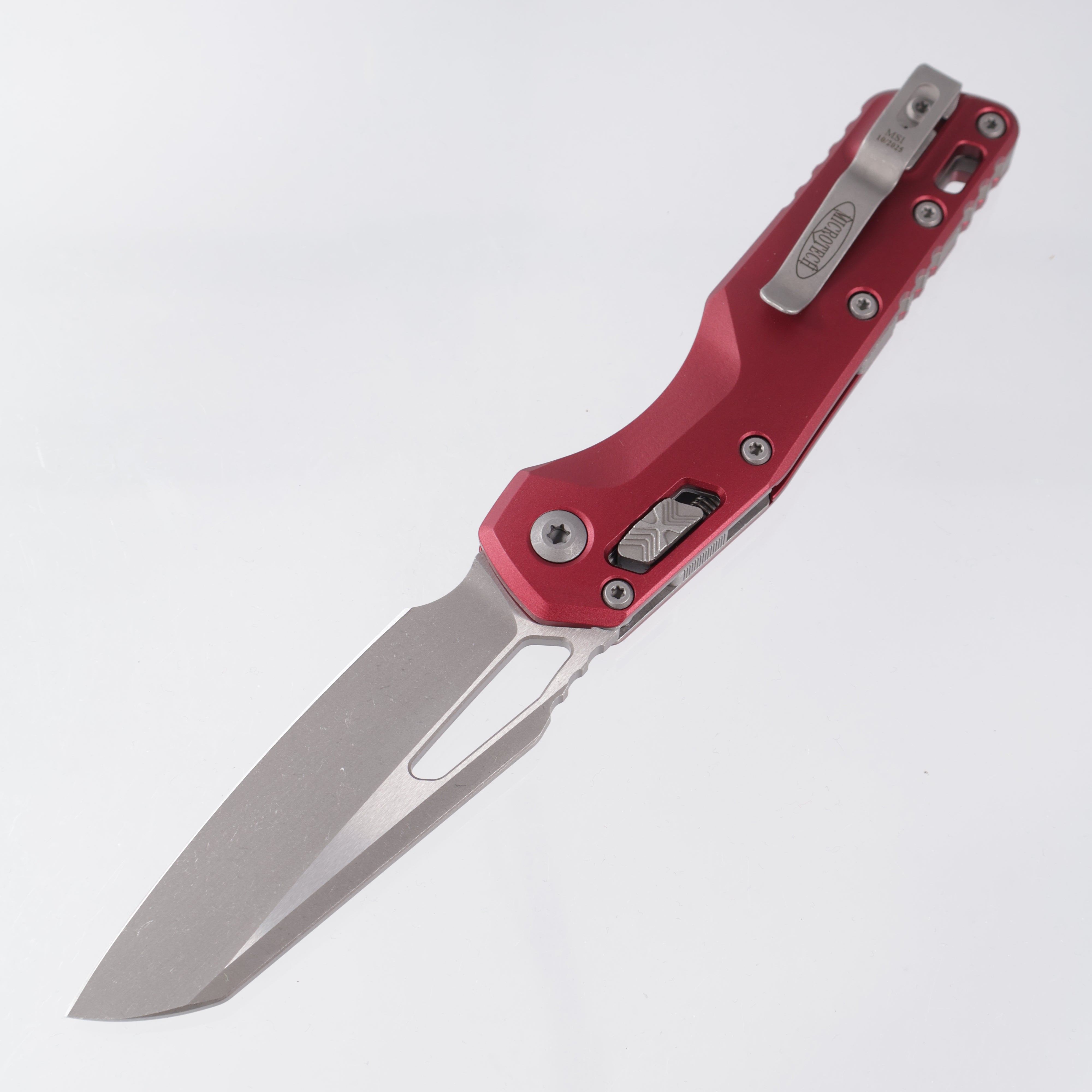 Microtech MSI - Merlot Smooth Aluminum - Apocalyptic M390MK - 210-10 APMR