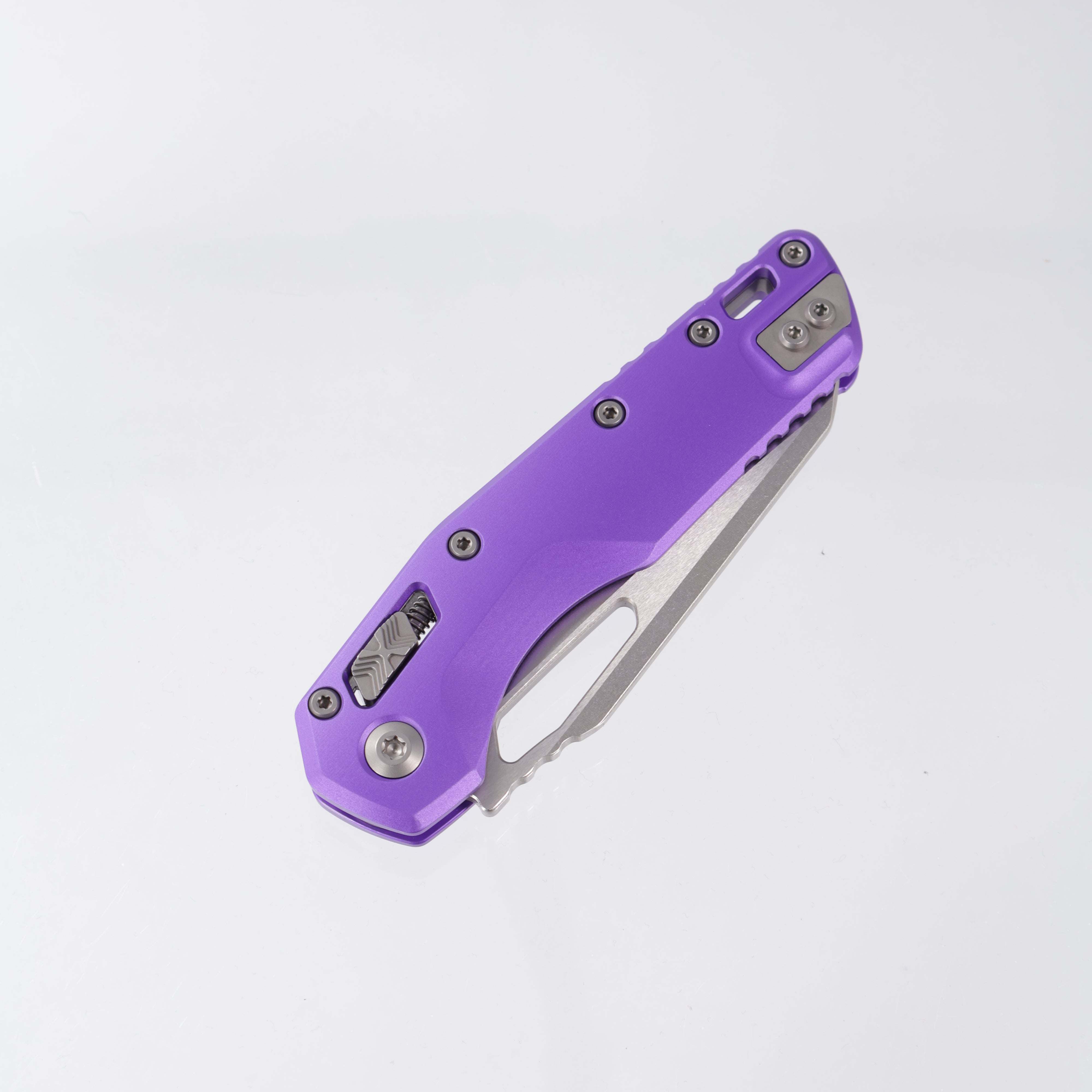 Microtech MSI - Purple Smooth Aluminum - Stonewash M390MK - 210-10 PU