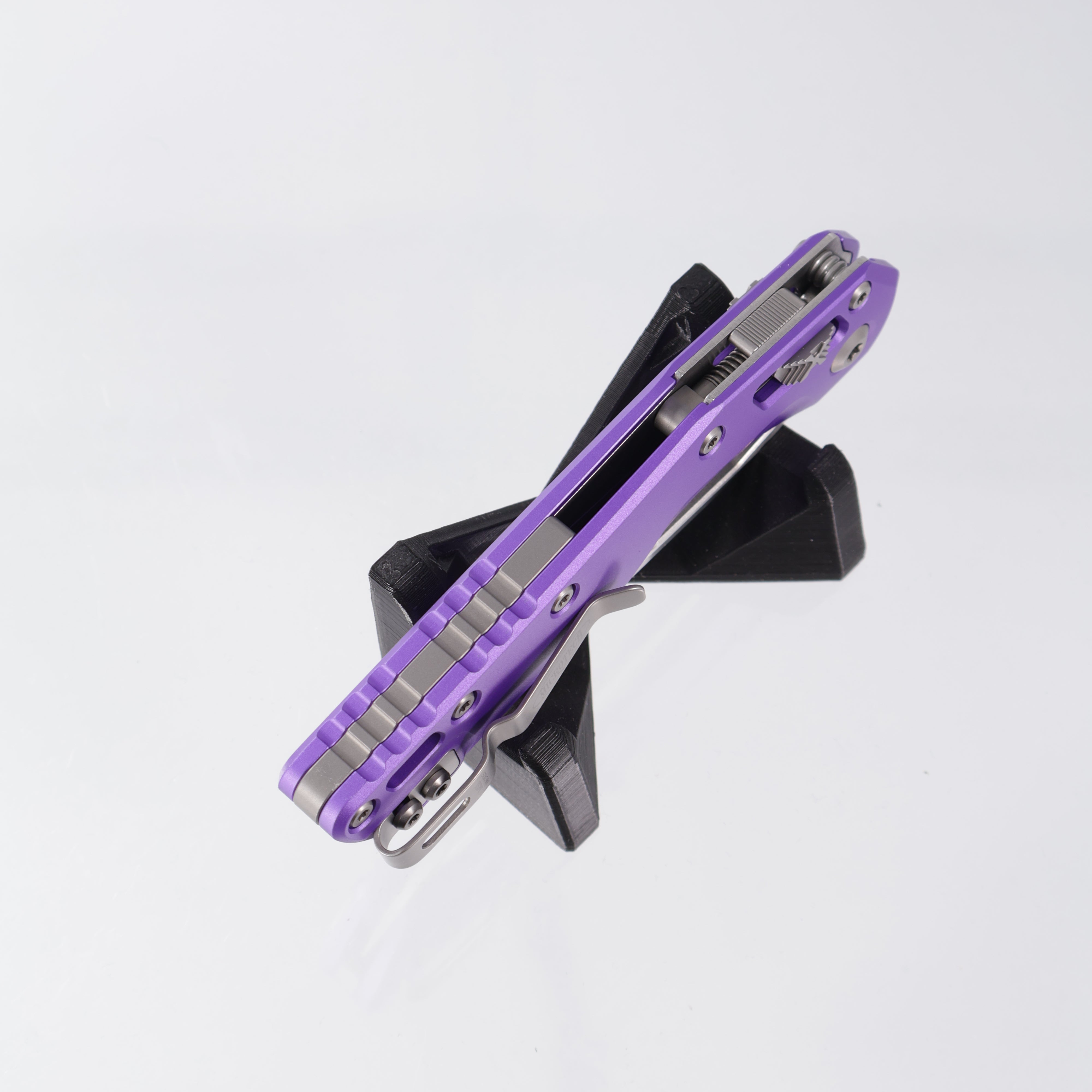 Microtech MSI - Purple Smooth Aluminum - Stonewash M390MK - 210-10 PU