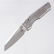 Microtech Marfione Select MSI Mini - Stonewash Slab Side Titanium w/ Purple Titanium Accent & Double Vapor Blast Stainless Hardware - Stonewash M390MK - 210M-10MS4