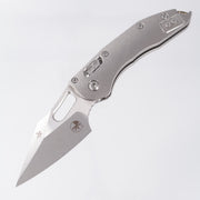 Microtech Marfione Select Stitch Ram-Lok - Stonewash Slab Side Titanium w/ Bronze Titanium Accent & Double Vapor Blast Stainless Hardware - Stonewash M390MK - 169RL-10MS1