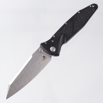 Microtech Socom Elite Warcom - Black Aluminum - Stonewash M390MK - 259-10 S