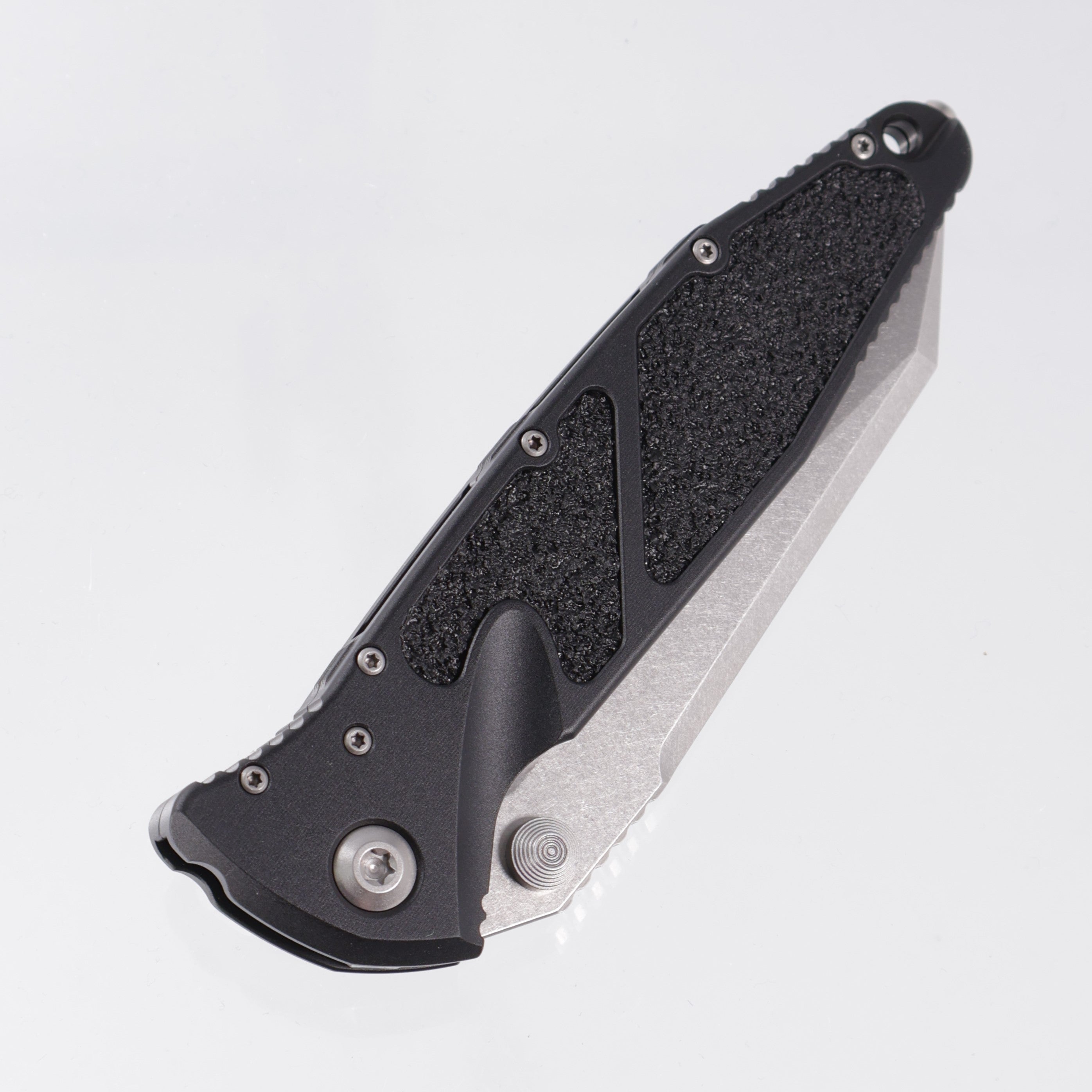 Microtech Socom Elite Warcom - Black Aluminum - Stonewash M390MK - 259-10 S