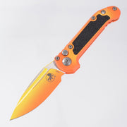 Microtech LUDT Gen III Single Edge Signature Series - Sunrise Aluminum w/ Low Polish Hardware - Sunrise Cerakote M390MK - 1135-1 LPSUS