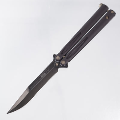 Microtech Tachyon III - Black Aluminum w/ Bronze Hardware - DLC Elmax - 173-1 DLC *NO TOOL* - *NEW OLD STOCK*