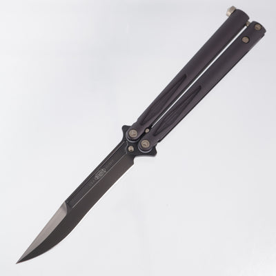 Microtech Tachyon III - Black Aluminum w/ Bronze Hardware - DLC Elmax - 173-1 DLC *BLEMISHED* - *NEW OLD STOCK*