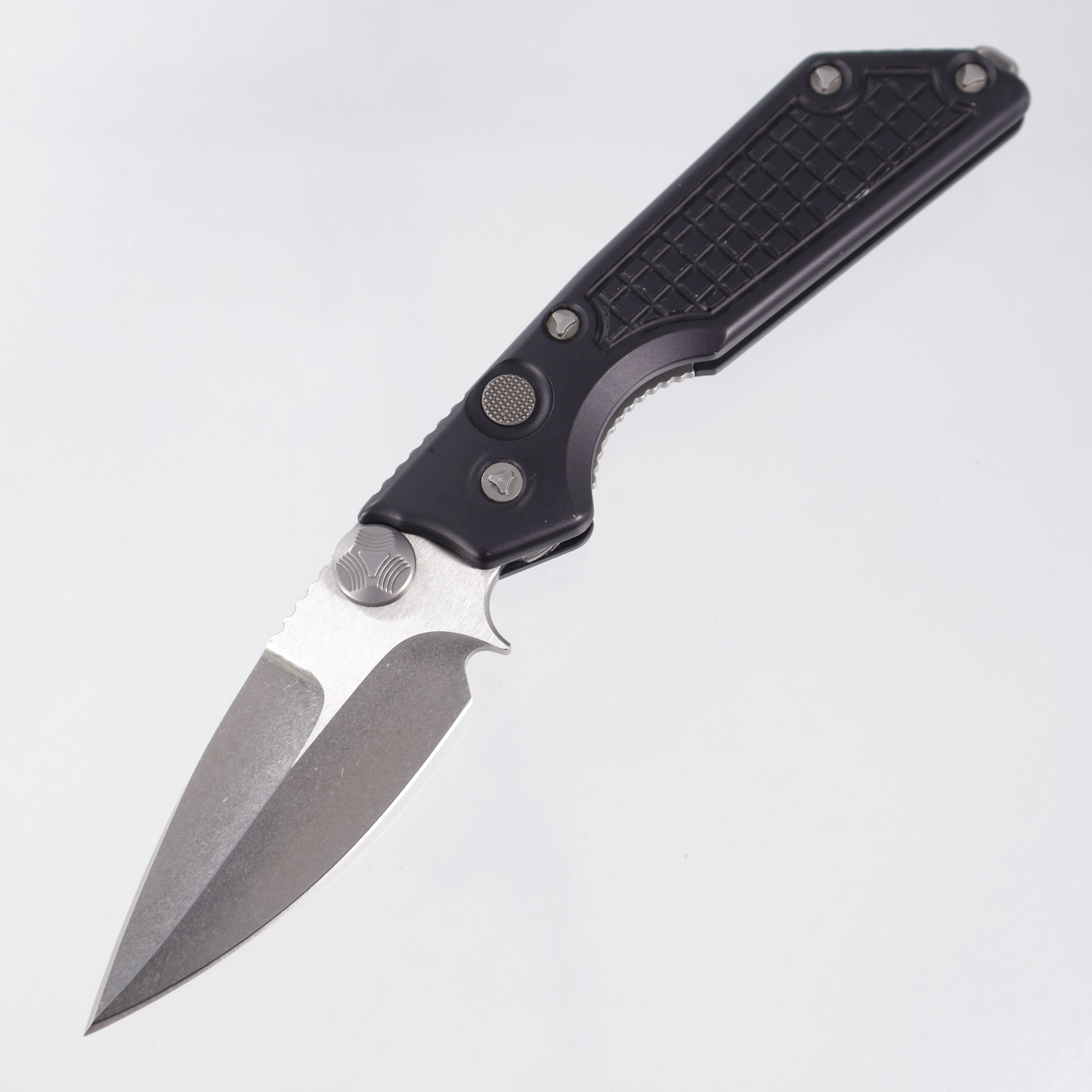 Marfione Custom MSG-2 Dual Action - Black Frag Aluminum - 2-Tone Stonewash M390 - S/N:012 *PRE-OWNED*